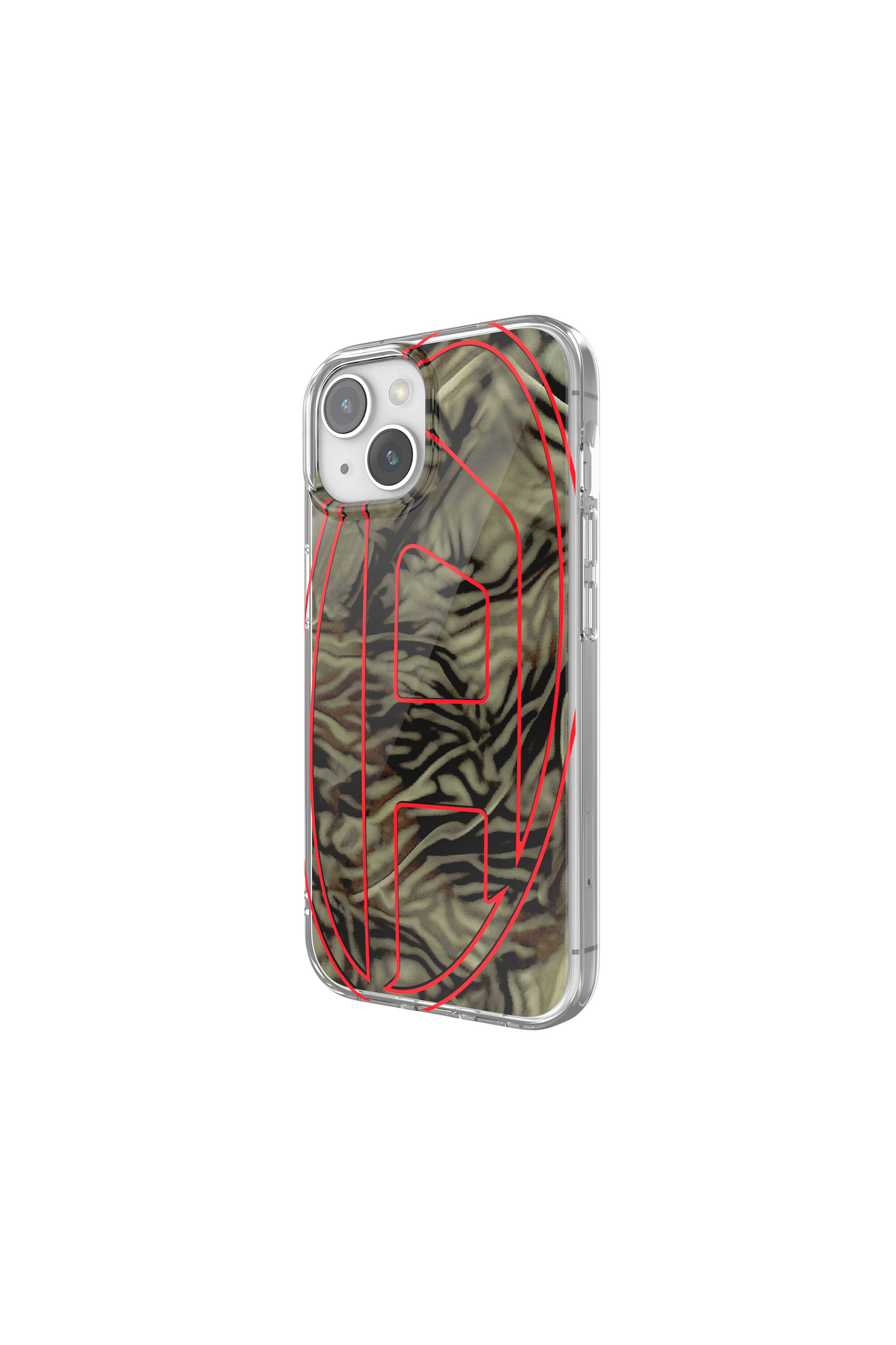 Diesel - 60051 AOP CASE, Unisex's iPhone 15 in レッド/グリーン - 4