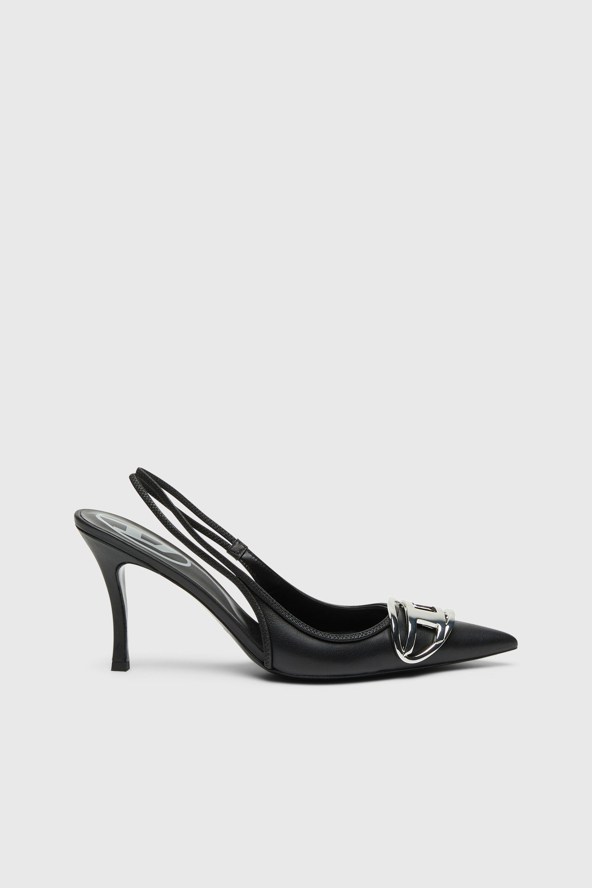 Diesel - D-VENUS SB, Female's カウレザースリングバックパンプス in ブラック - 2