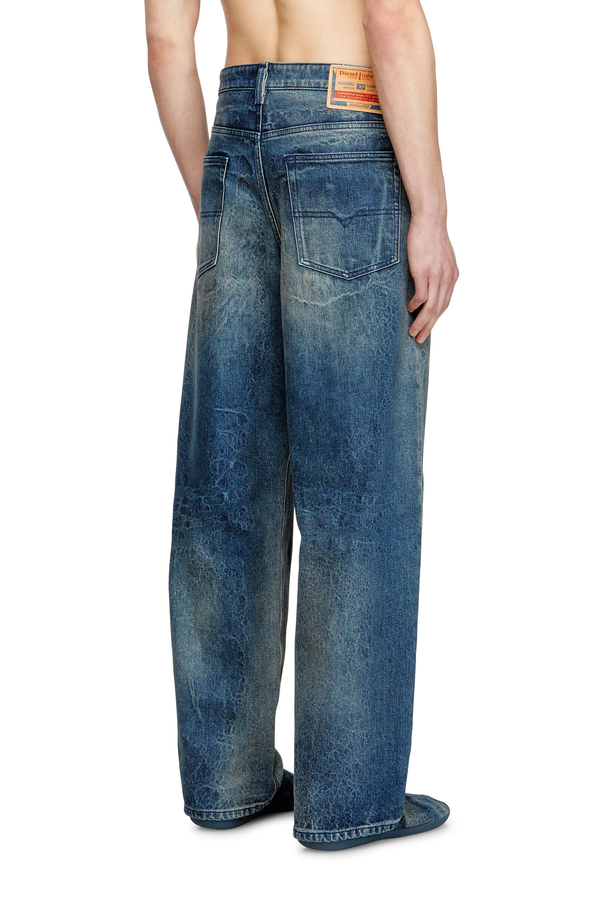 rgf29 D-JORGE-RE-FSG Extreme coat in Rehab denim｜ブルー｜メンズ｜DIESEL