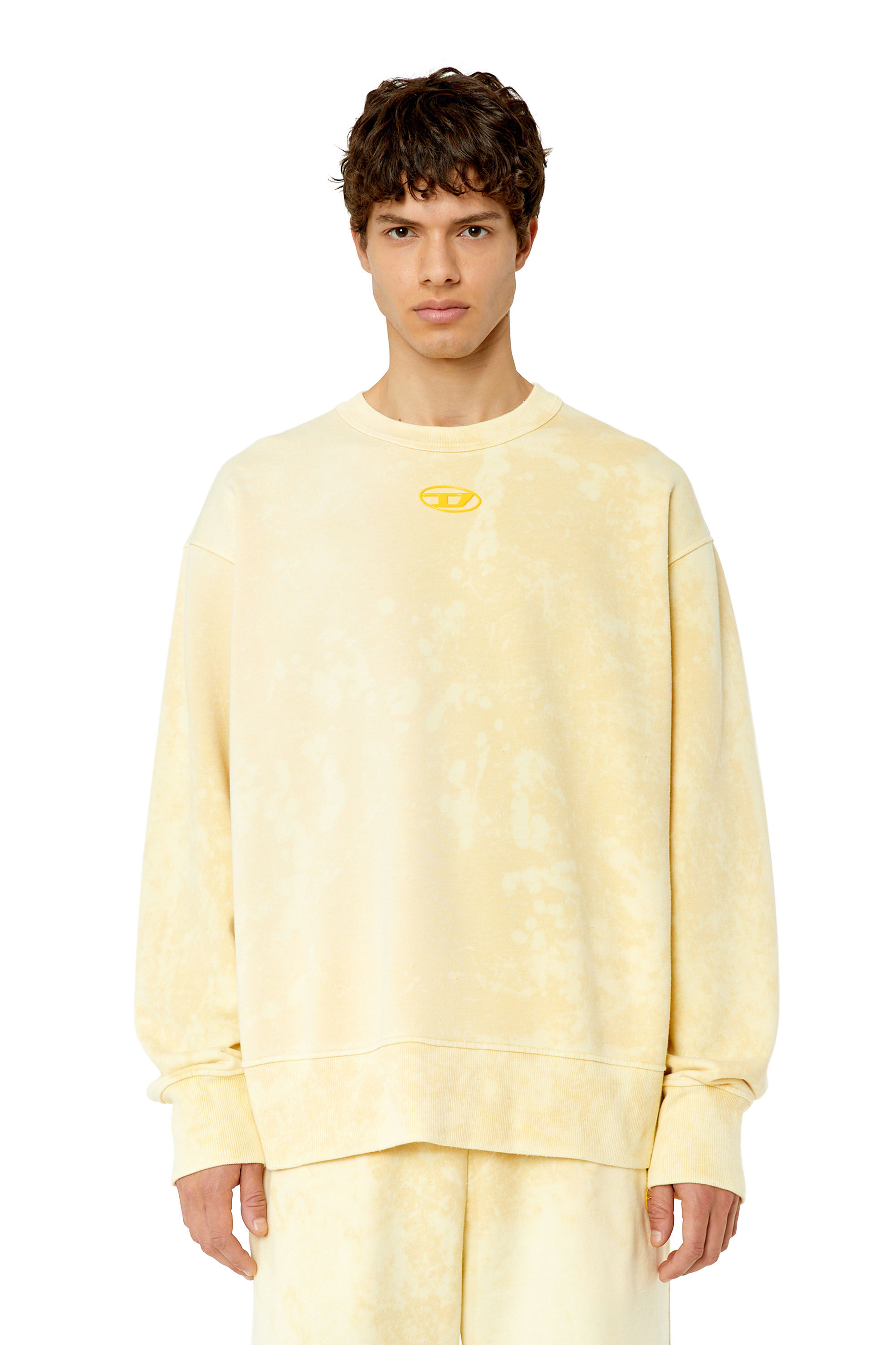 Diesel - S-MACS-G1, Male's スウェット リラックスフィット in Yellow - 3