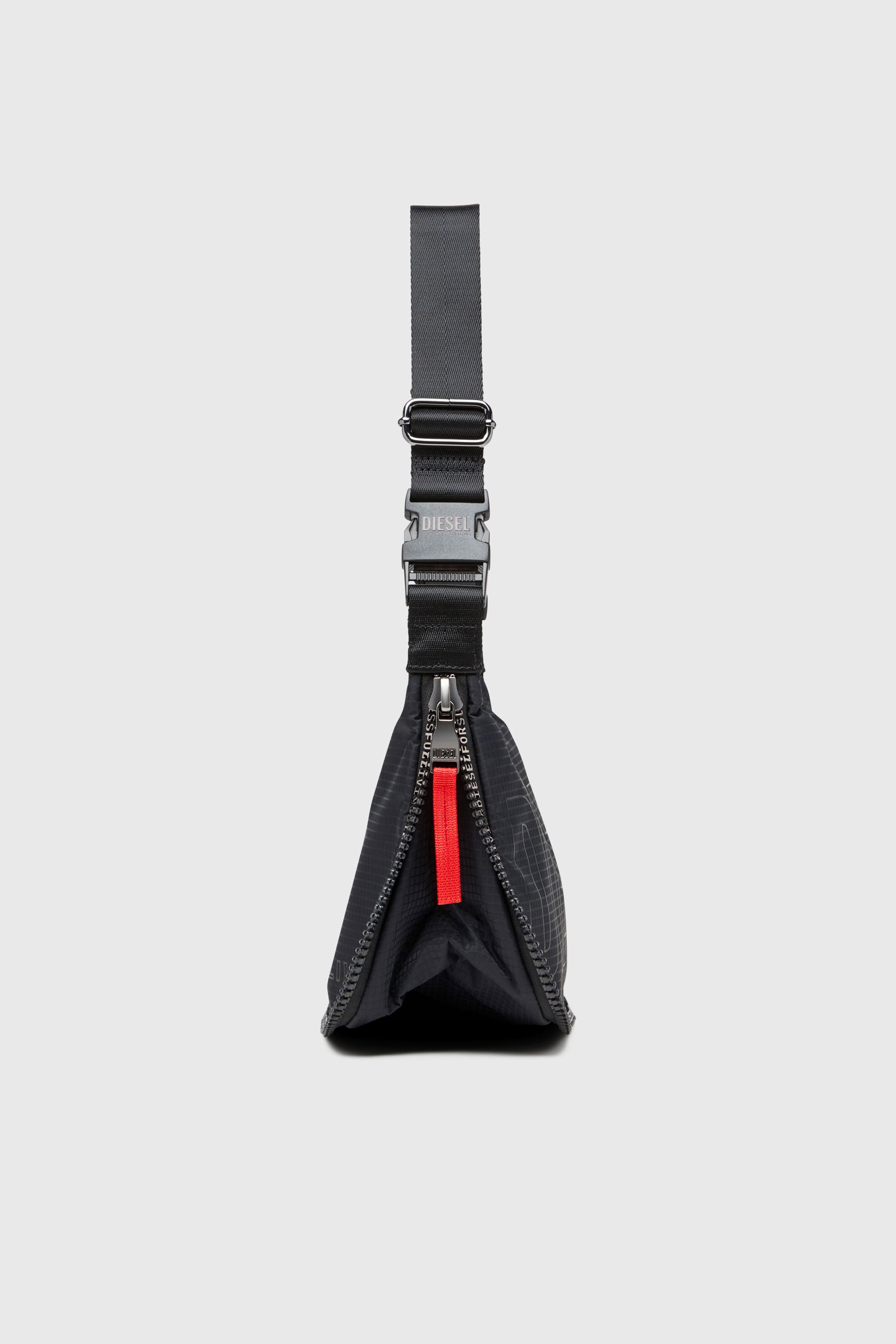 Diesel - ZIP-D CROSSBODY BAG X, Unisex's ショルダーバッグ in ブラック - 4