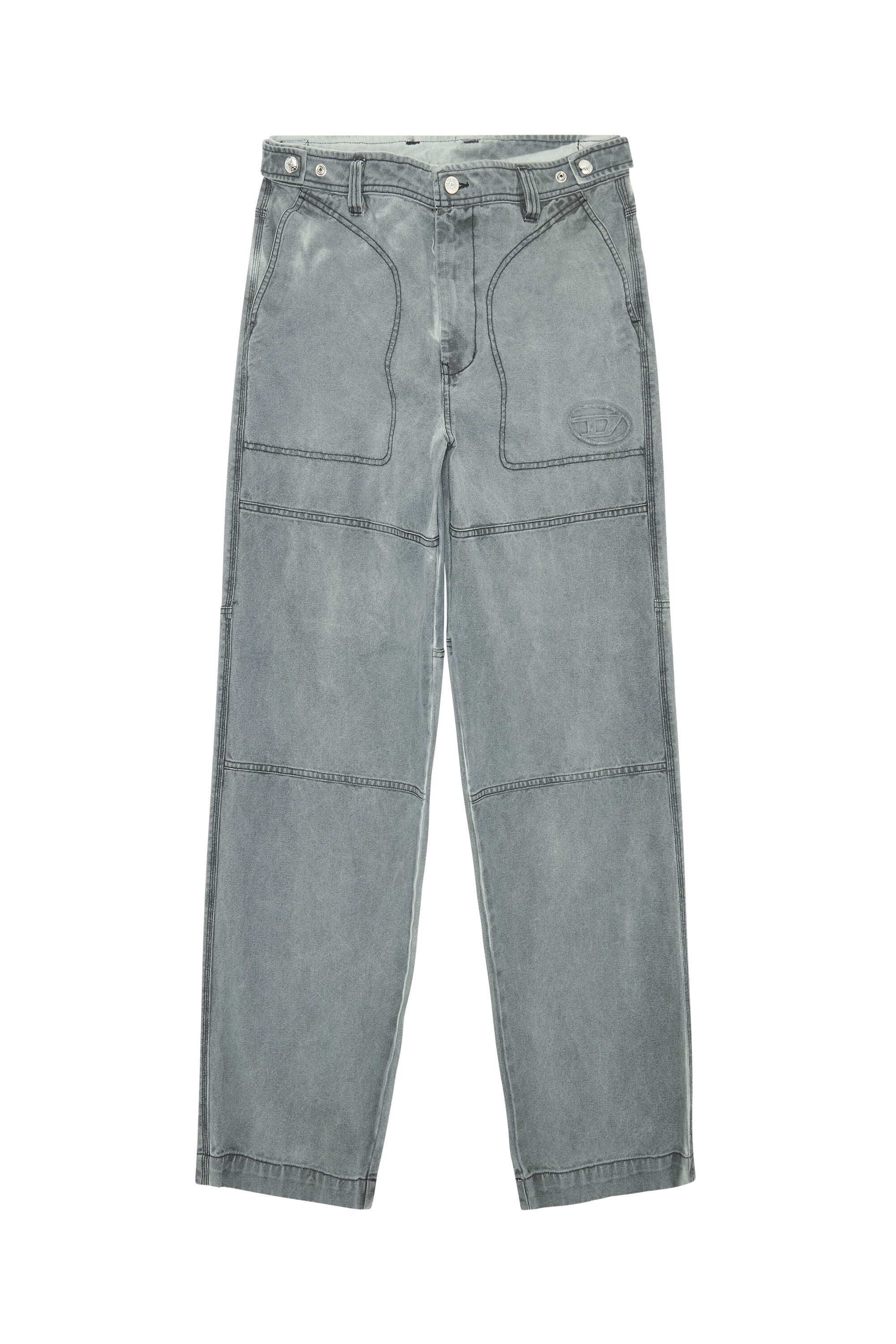 Diesel - P-CHART, Male's パンツ ルーズフィット in ブラック - 5