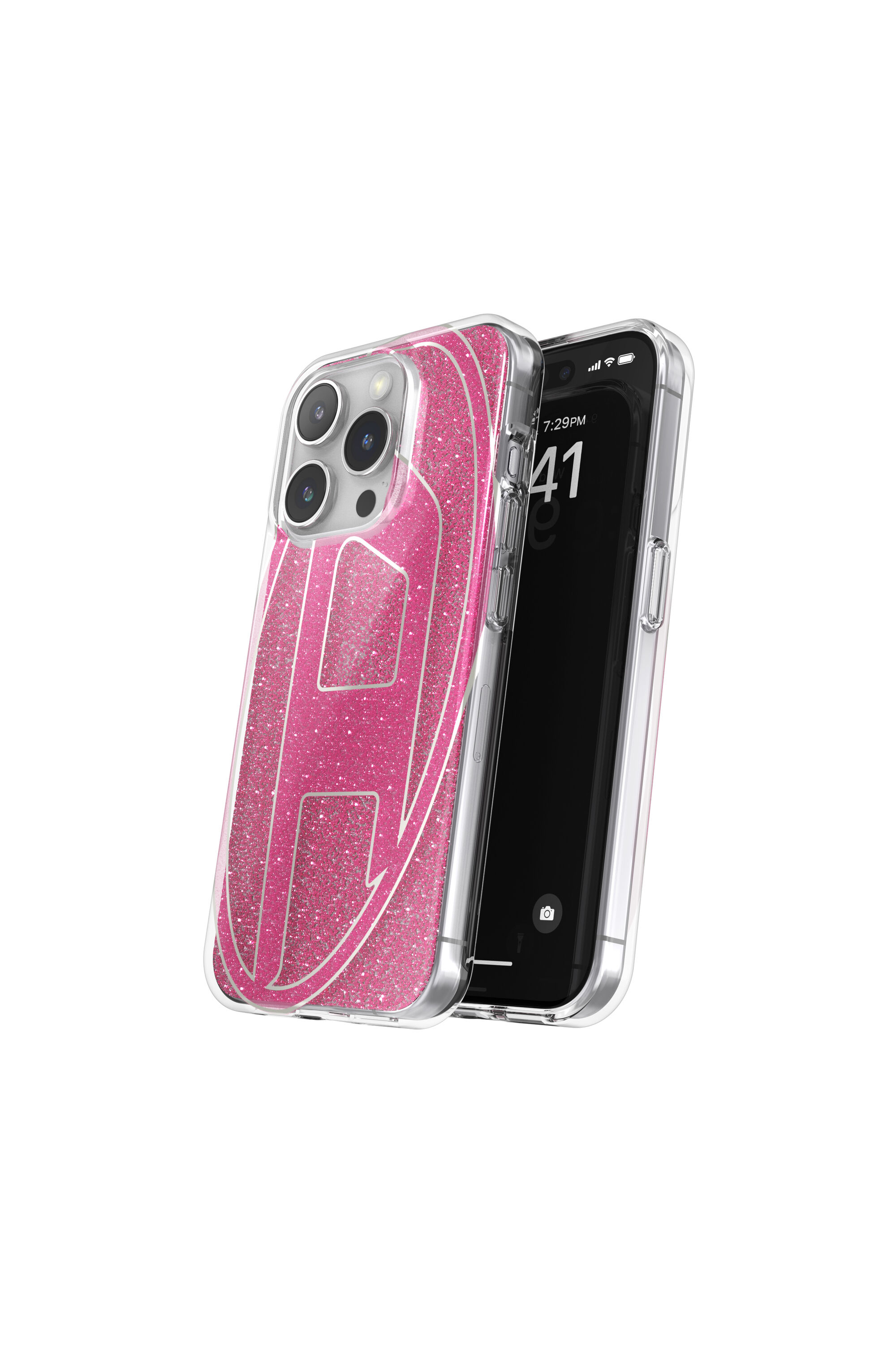 Diesel - 60036 AOP CASE, Unisex's iPhone 15 Pro in ピンク / ホワイト - 3