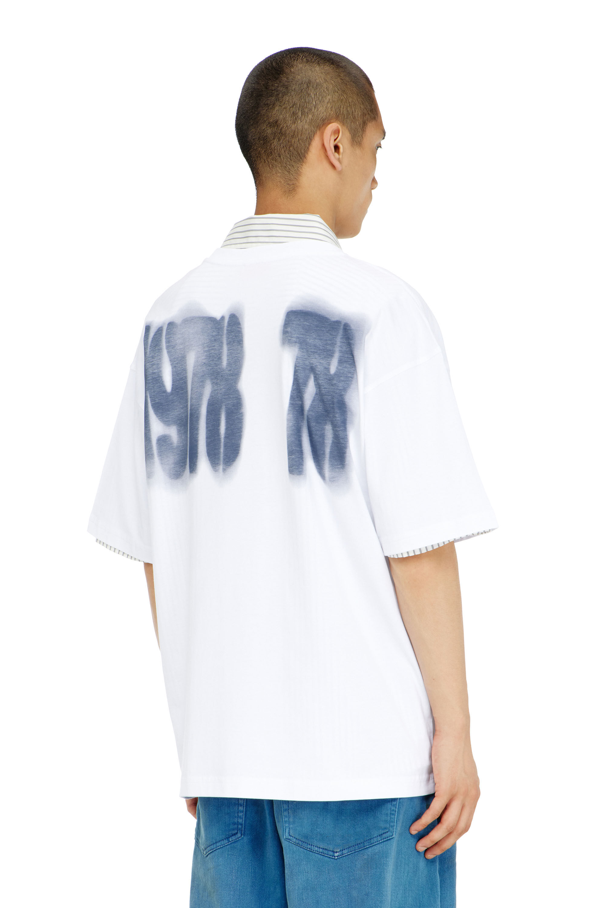 Diesel - T-BOXT-AA19, Male's Tシャツ in ホワイト - 4