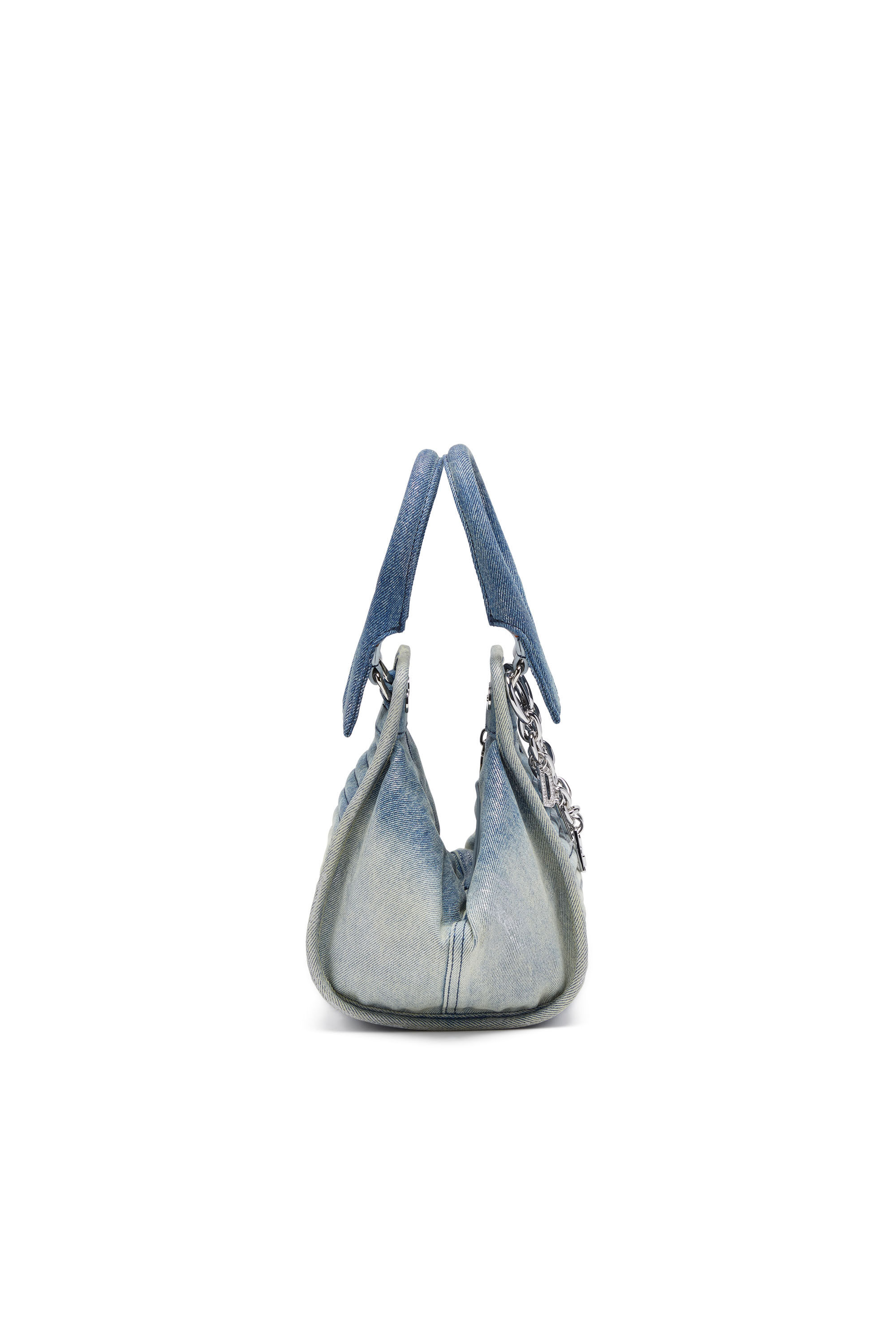 Diesel - D-VINA-XS, Female's D-Vina-Xs-Handbag in reflective solarised denim in ブルー - 3