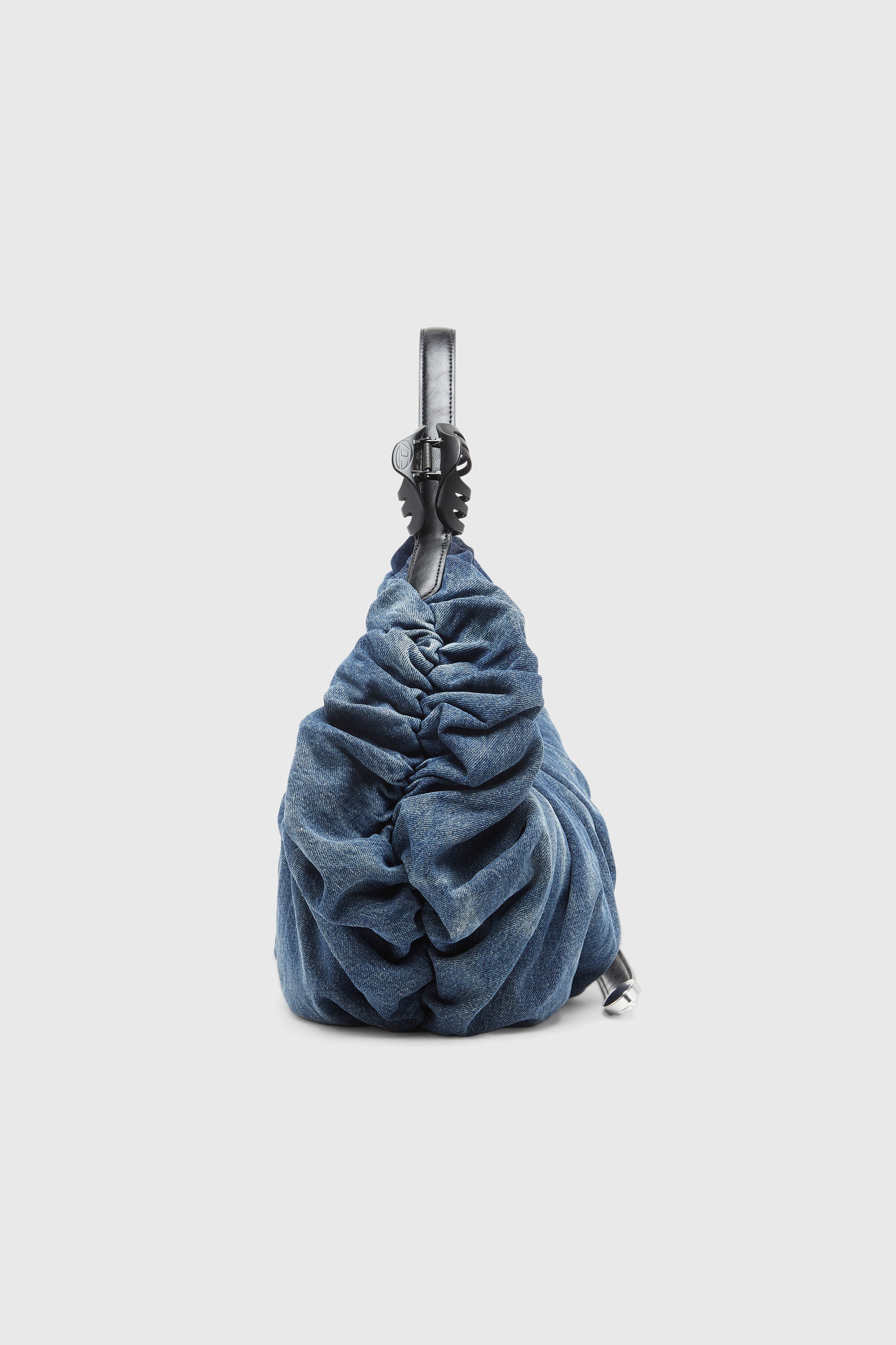 Diesel - GRAB-D HOBO L, Female's ホーボーバッグ L in ミディアムブルー - 3