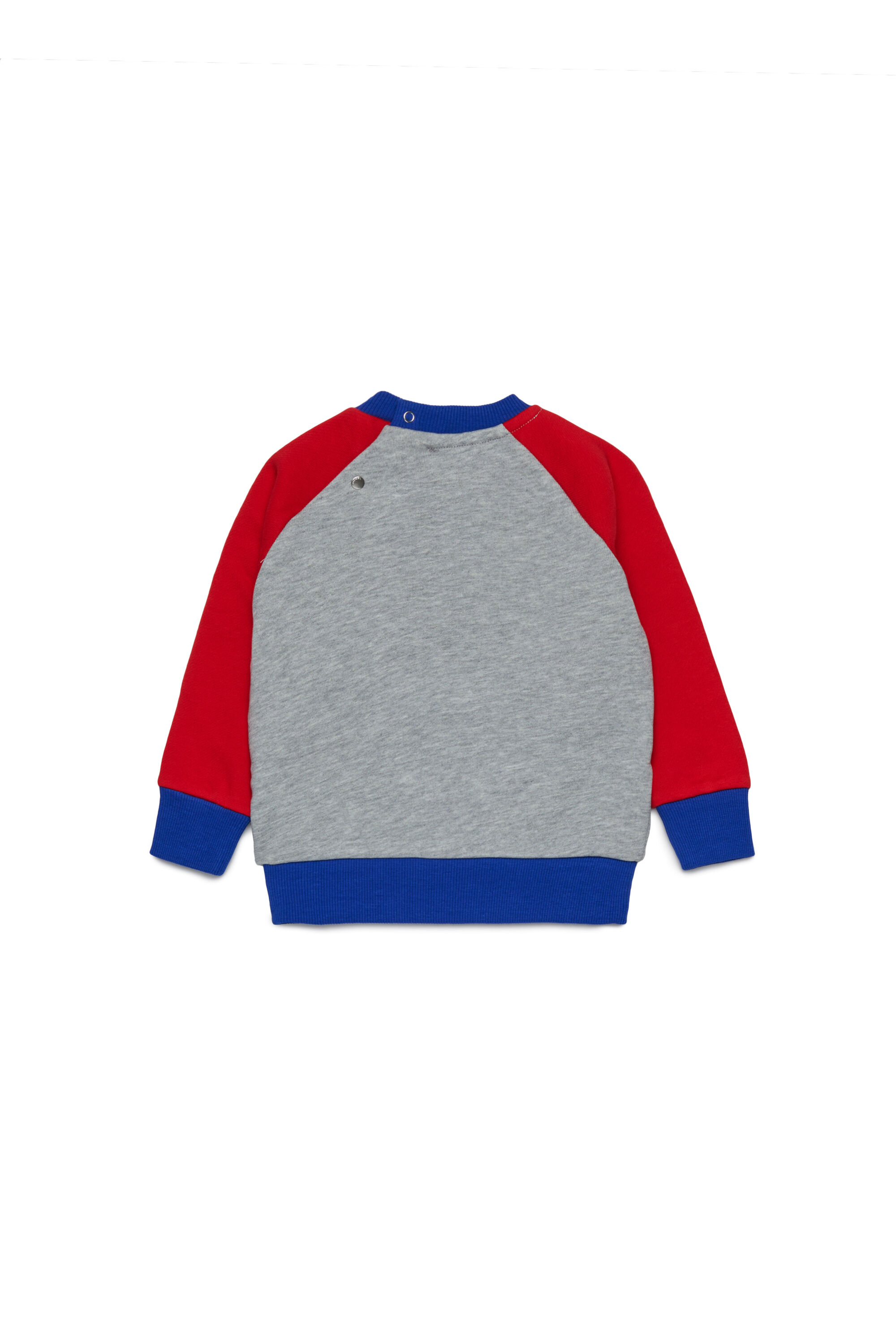 Diesel - SPOSBIB, Male's プルオーバースウェット in グレー/ブルー - 2