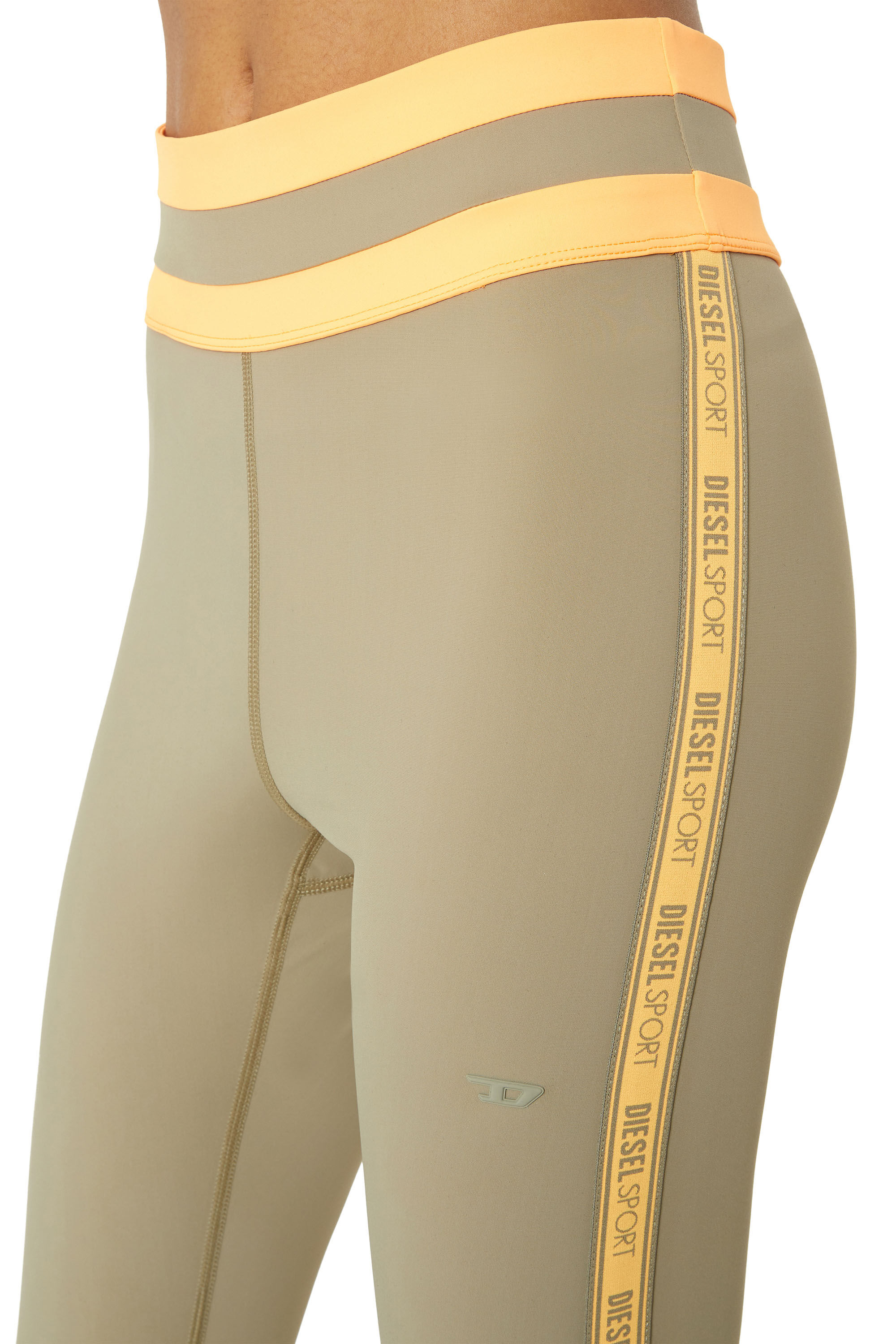 Diesel - AWSB-BREE-WT35, Female's レギンス アスレジャー スポーツ in Yellow - 5