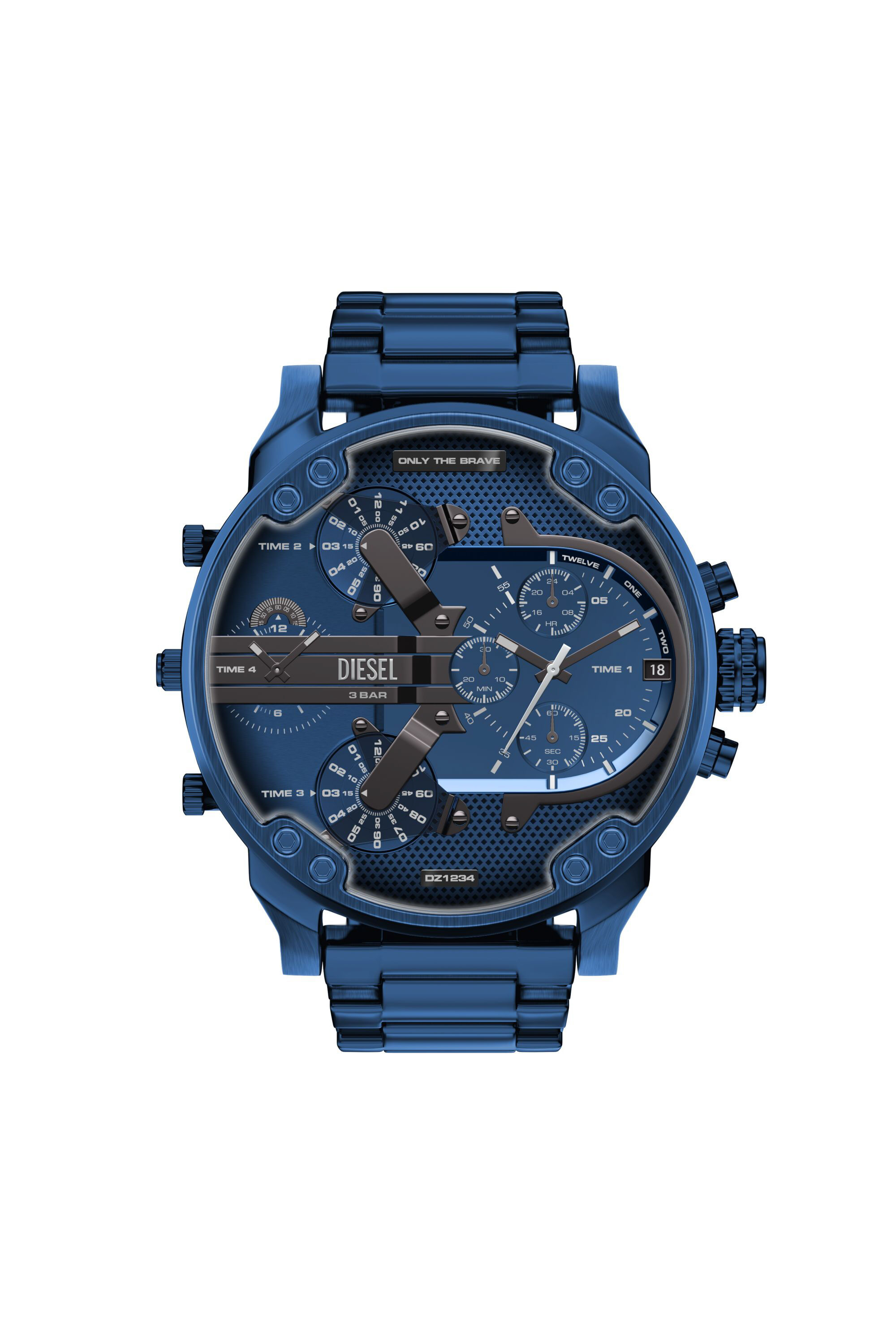 DZ7496 WATCH Mr. Daddy 2.0 Blue Stainless Steel Watch｜ブルー