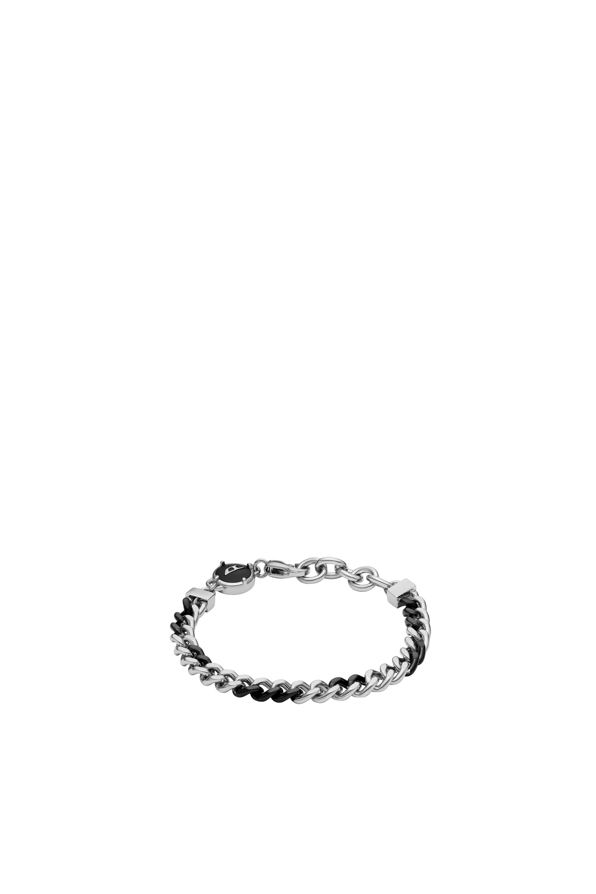 DX1498 Two-Tone stainless steel chain bracelet｜シルバー｜ウィメンズ｜DIESEL