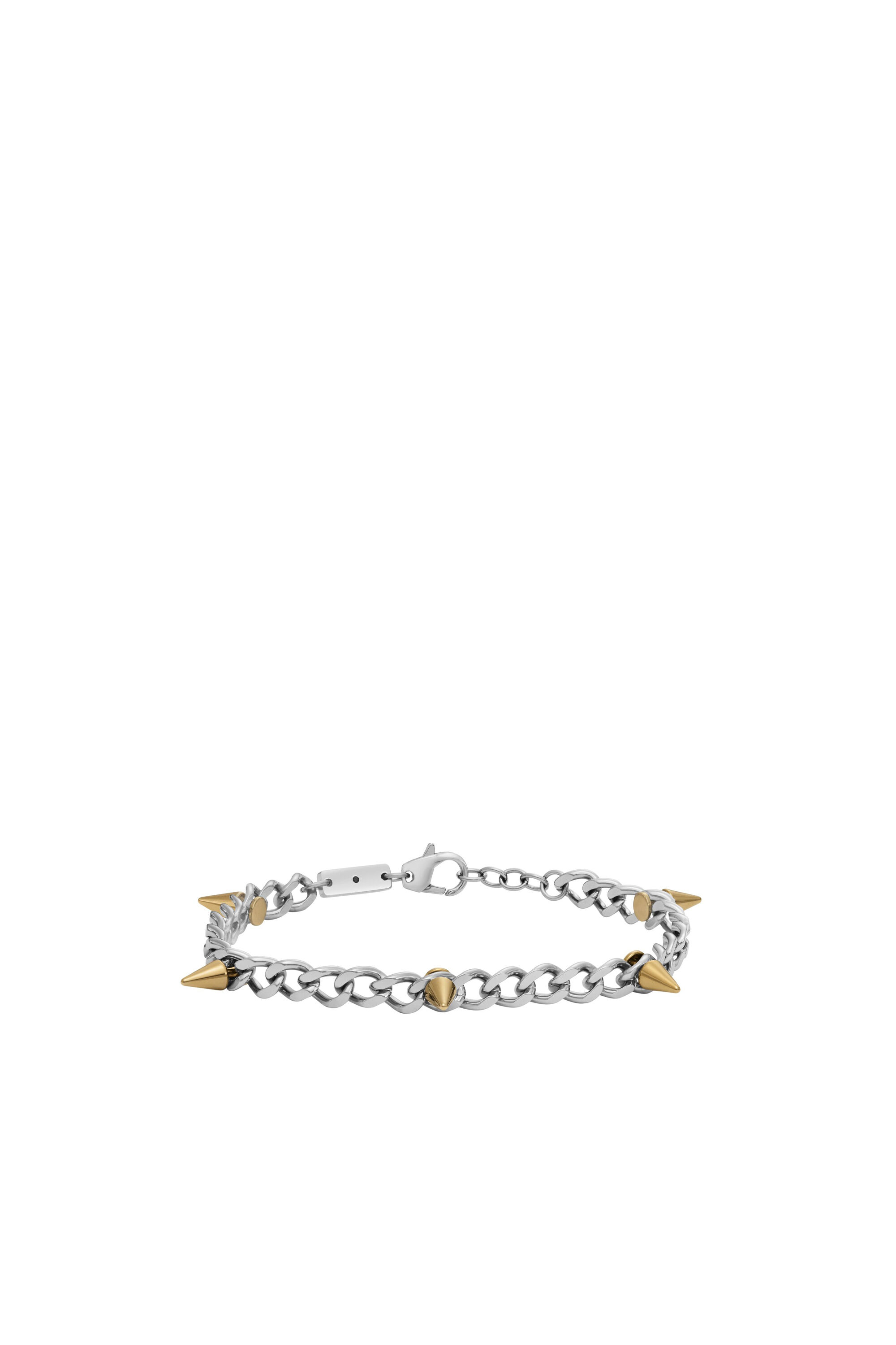 Diesel - DX1453, Unisex's Two-Tone Stainless Steel Chain Bracelet in シルバー - 2