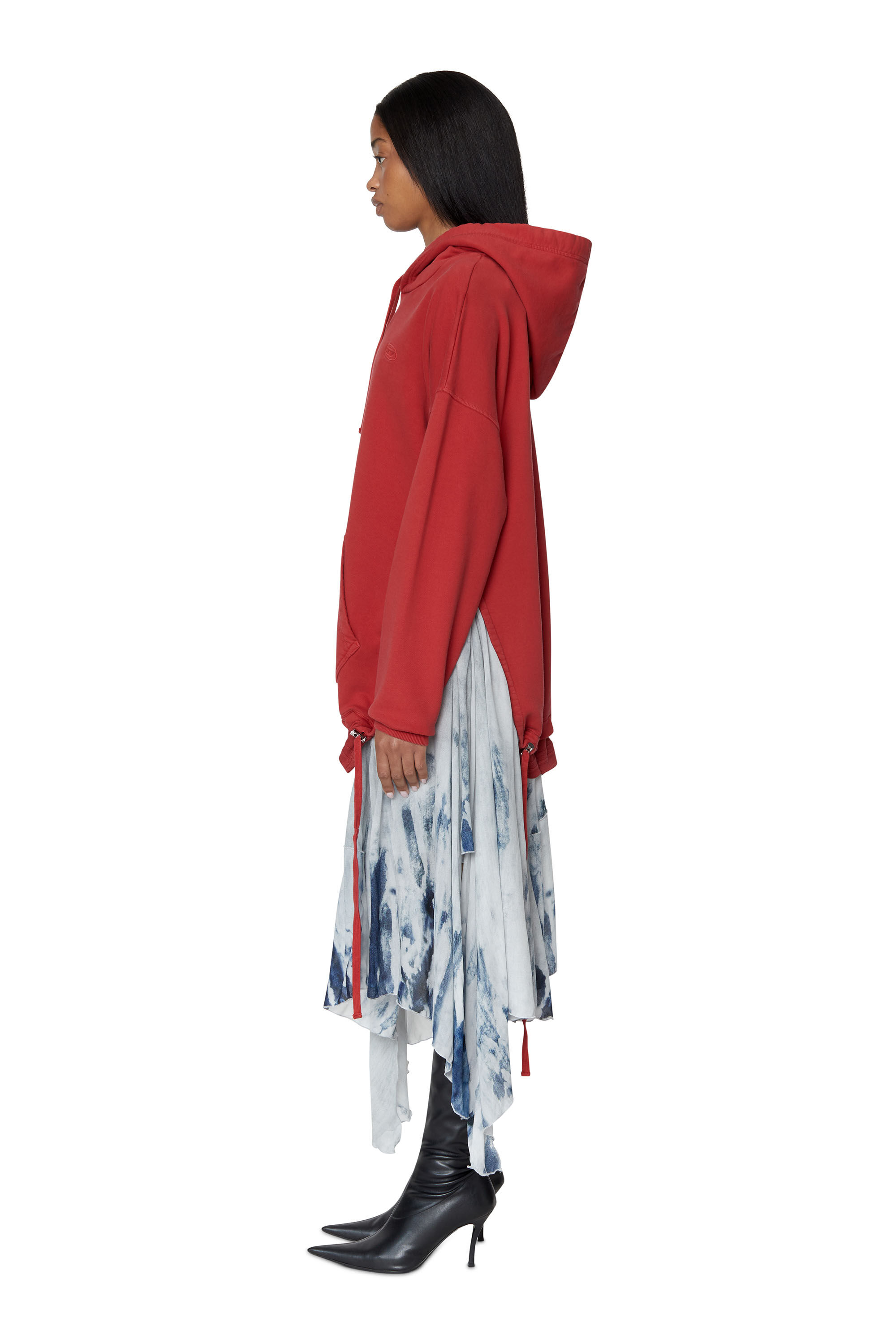 Diesel - D-ROLLIER, Female's スウェット ワンピース in レッド - 5