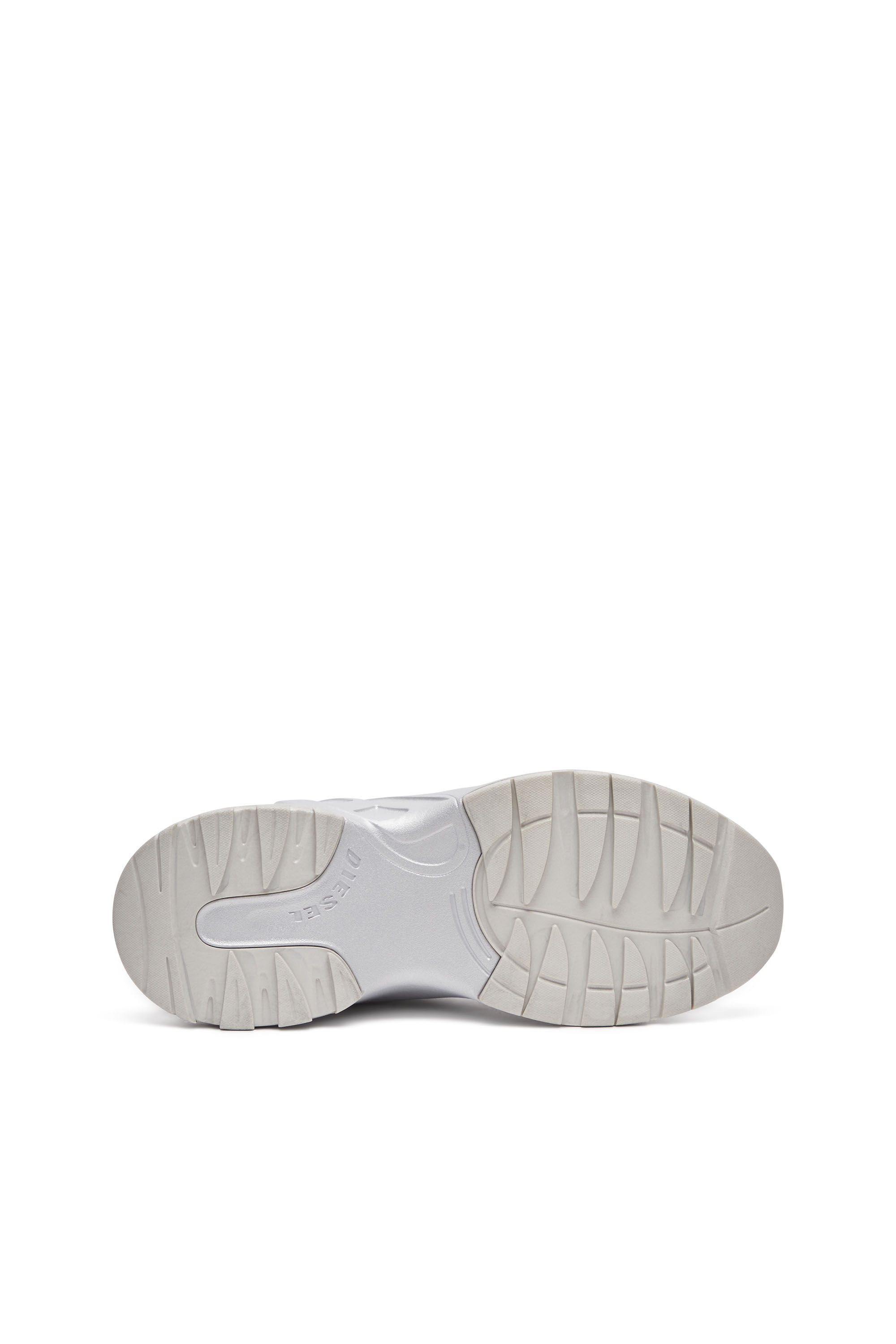 Diesel - S-D-RUNNER X, Unisex's S-D-Runner-Slip-on sneakers with Oval D instep in シルバー - 4