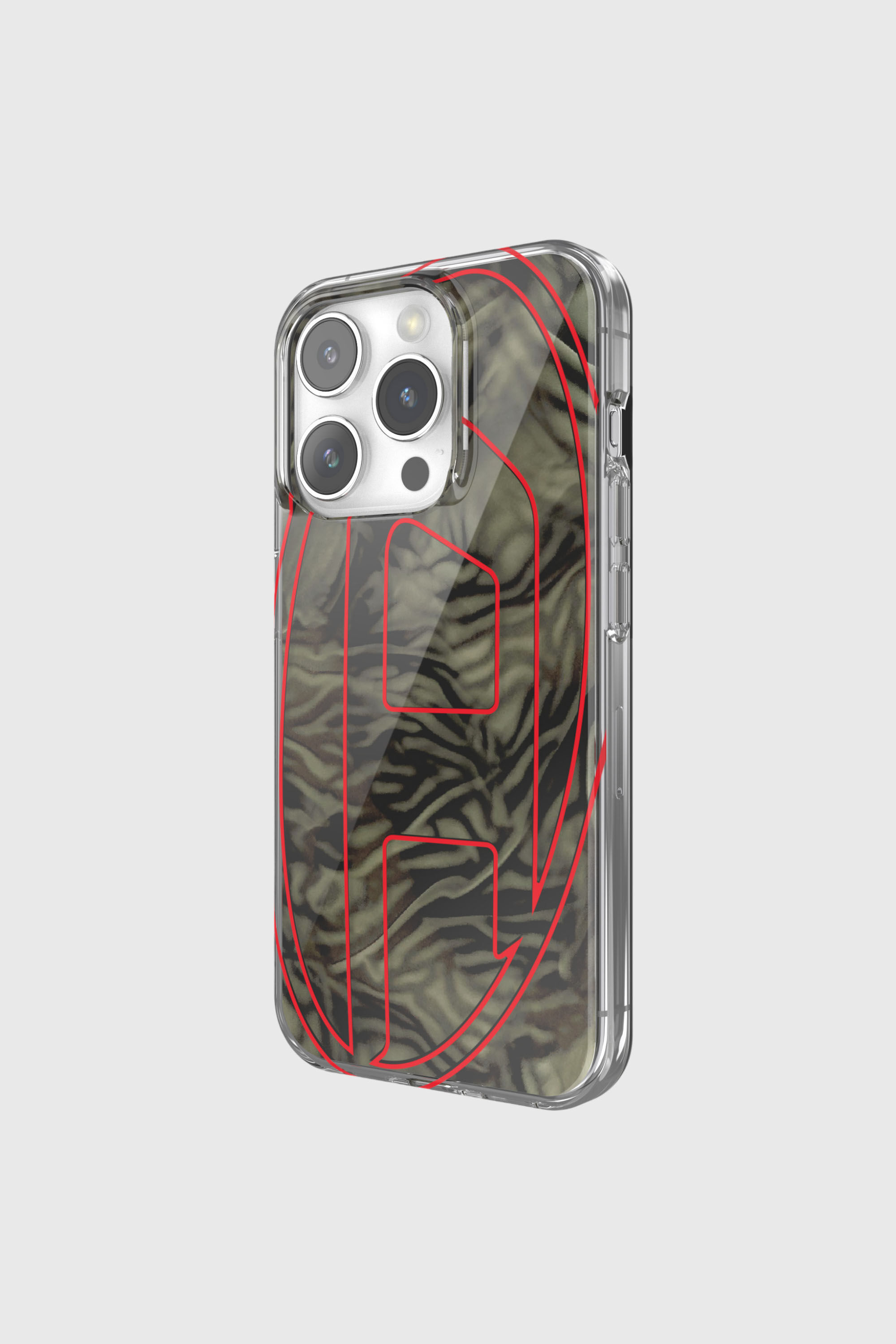Diesel - 60052 AOP CASE, Unisex's iPhone 15 Pro in レッド/グリーン - 3
