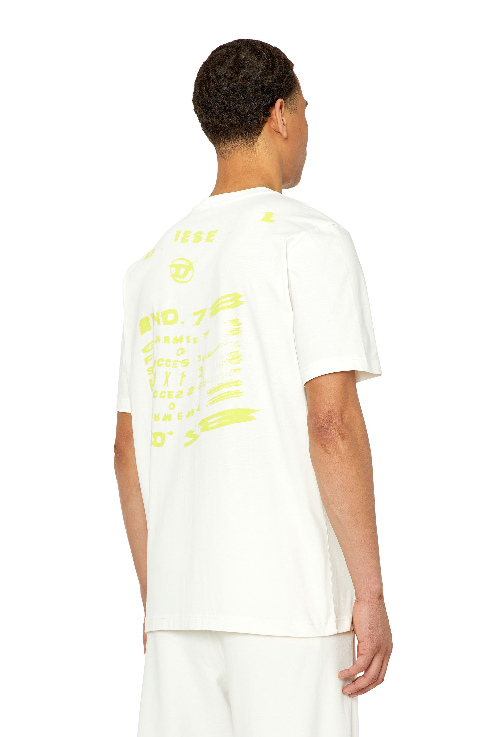 Diesel - T-JUST-G9, Male's Tシャツ グラフィック in ホワイト - 5