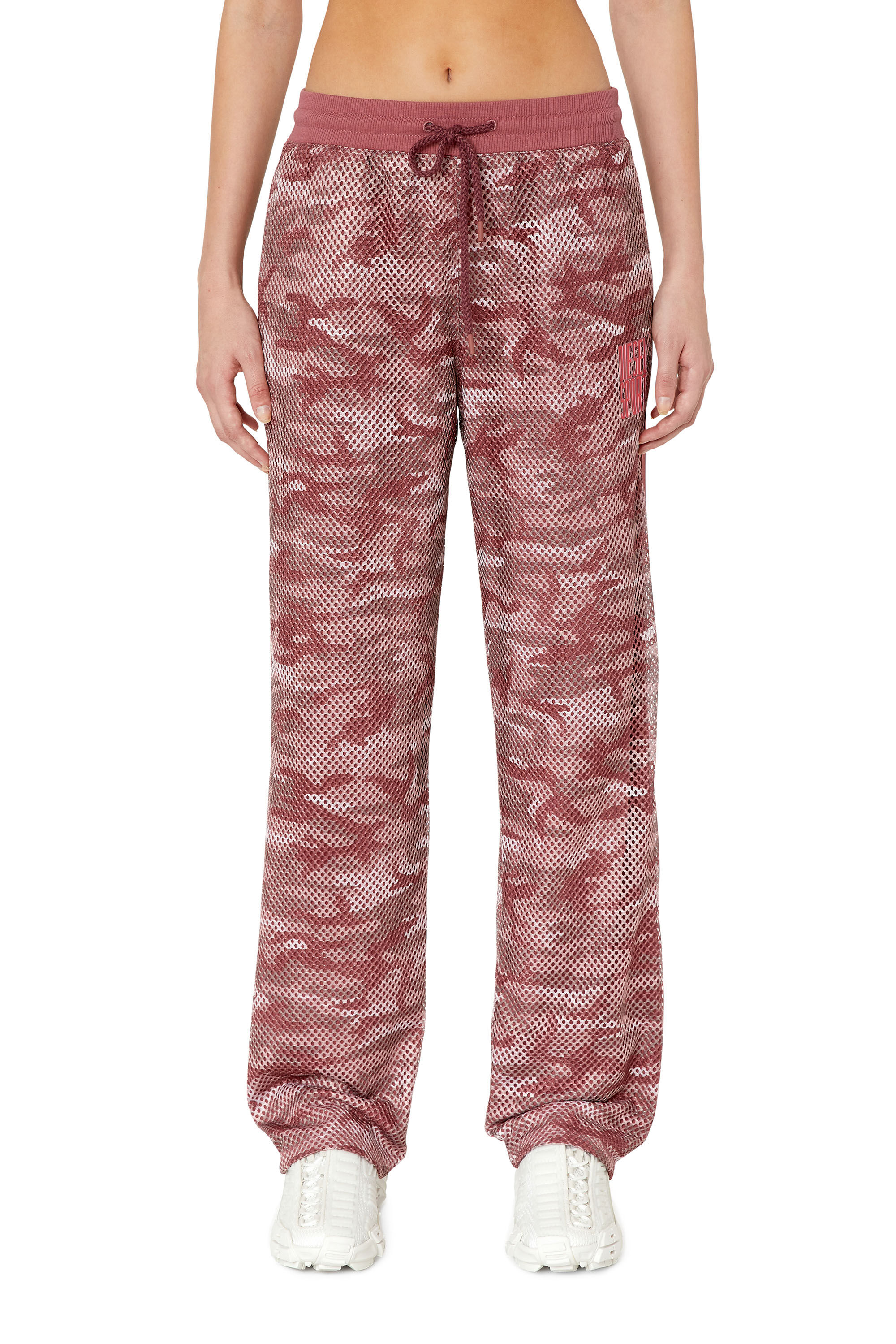 Diesel - AWSB-RUE-HT02, Female's パンツ スウェット スポーツ in ピンク / ホワイト - 3