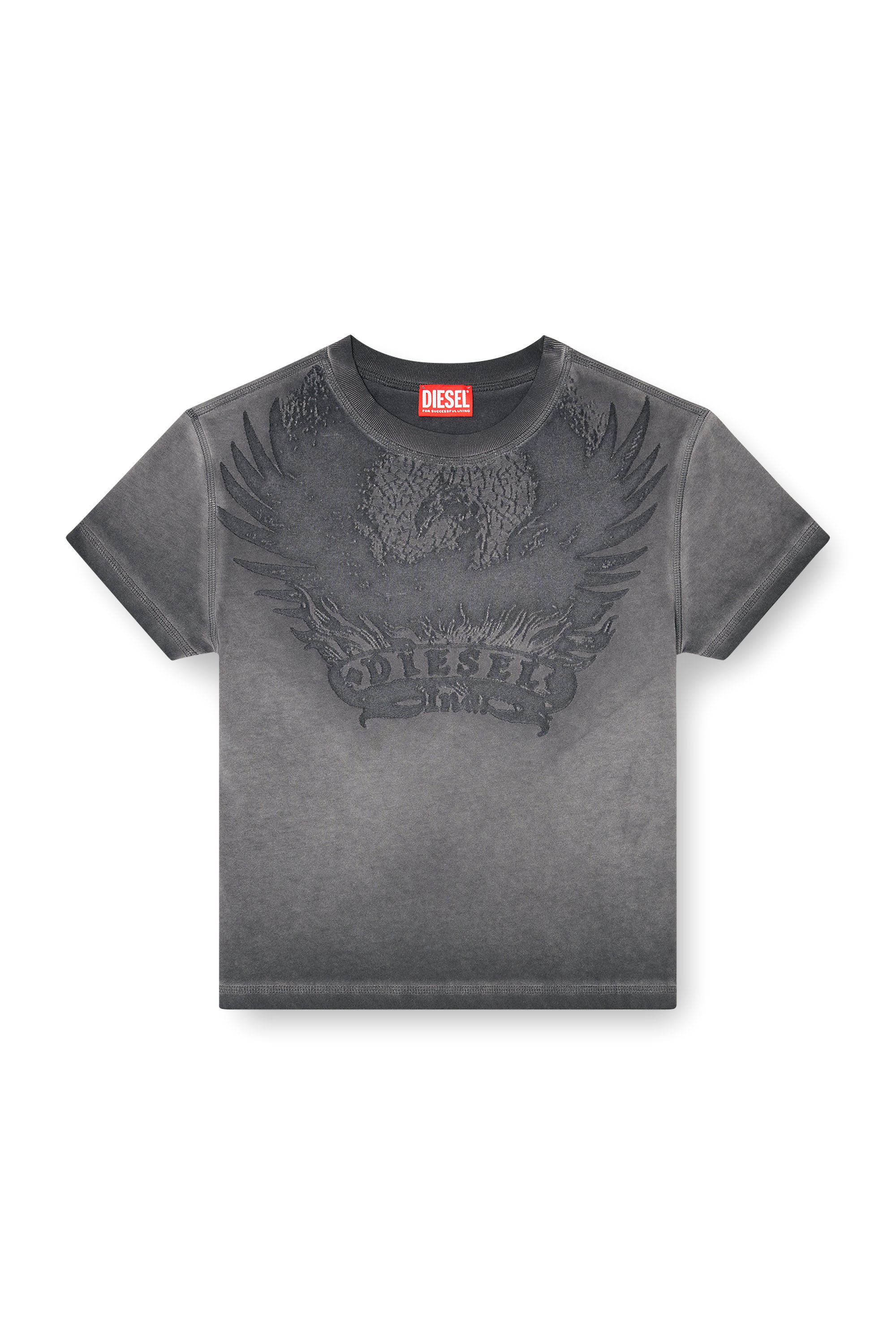 Diesel - T-ILA-AA7, Female's Tシャツ in ダークグレー - 2