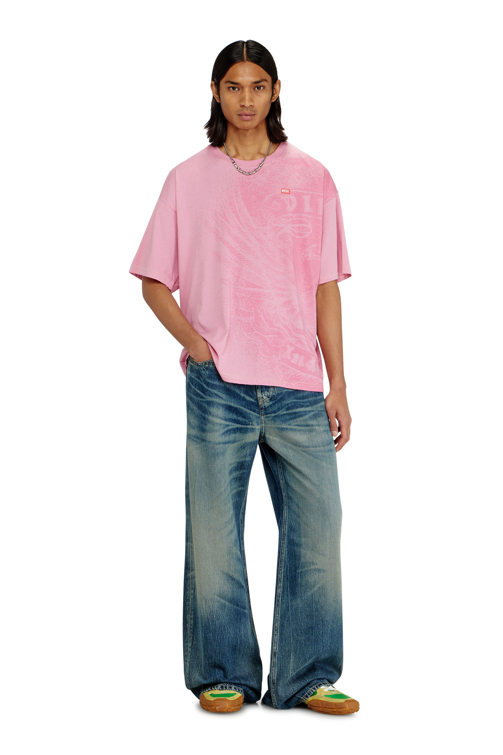 T-BOXT-AA3 Tシャツ｜ピンク｜メンズ｜DIESEL