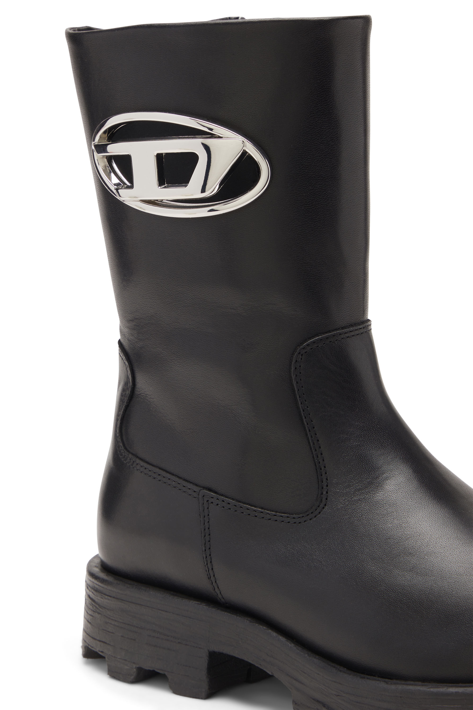Diesel - D-HAMMER BKR D W, Female's D-Hammer-Biker boots in shiny leather in null - 6