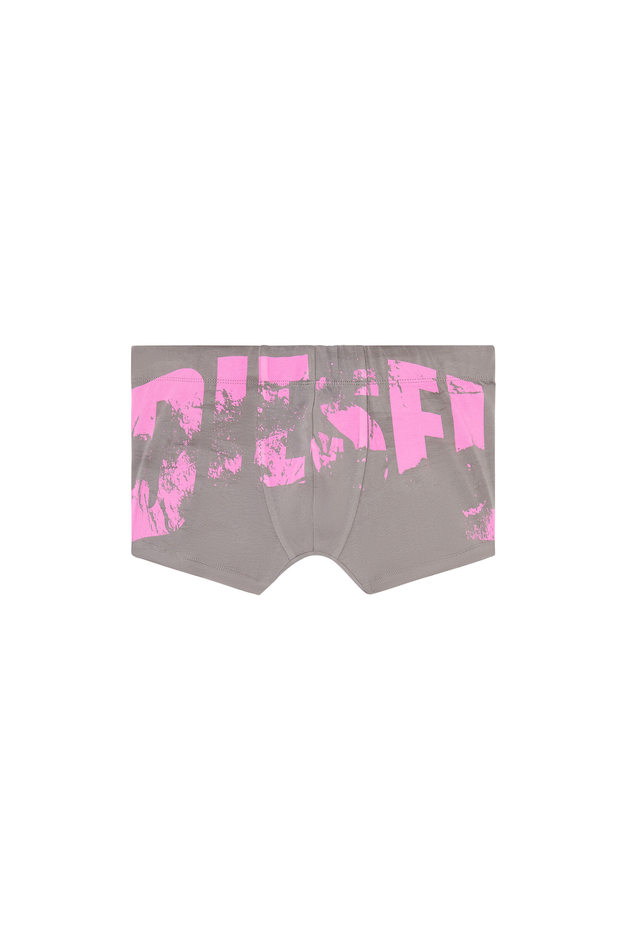 Diesel - DAMIEN-D-POP, Male's Boxer briefs with distressed logo in グレー - 2