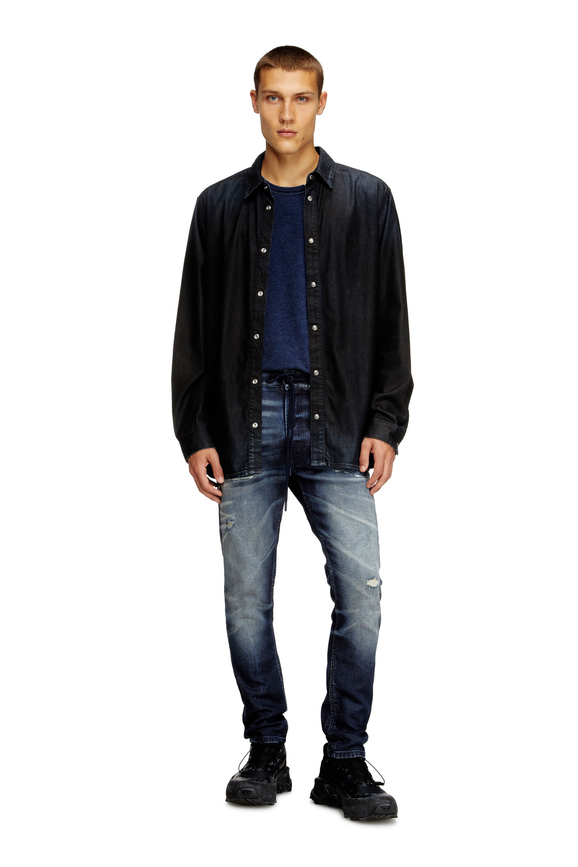 Diesel - Male's Regular 2032 D-Krooley Joggjeans® 068UD, ダークブルー - 1