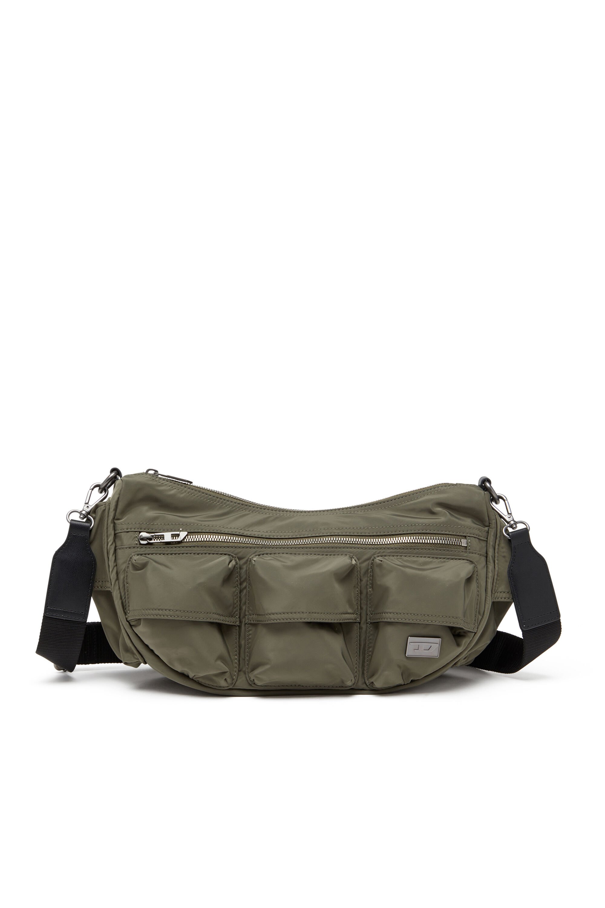 Diesel - MULTI-PKTS SHOULDER BAG X, Unisex's Multipocket bag in utilitarian shell in グリーン - 1