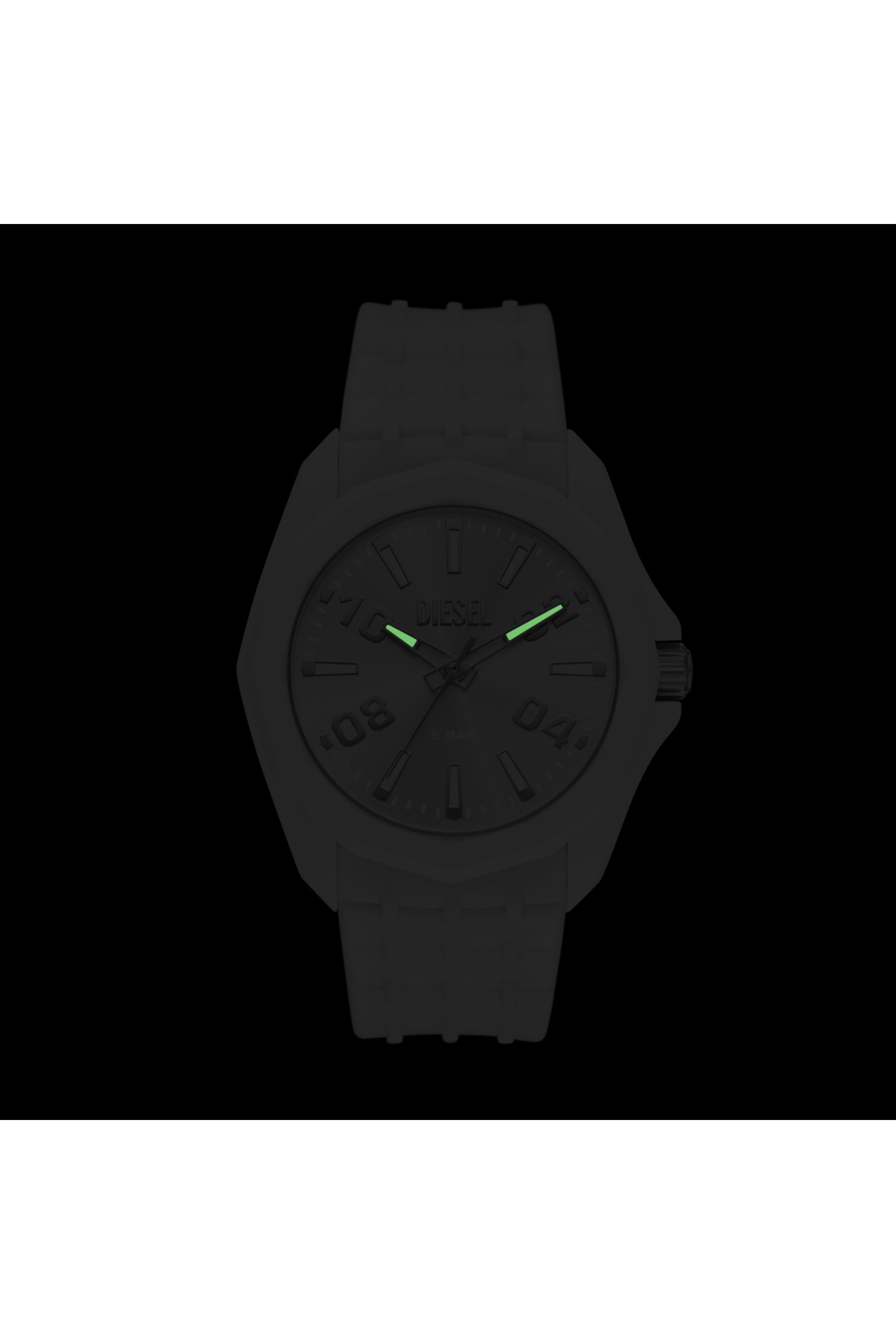 Diesel - DZ2244 WATCH, Male's Stinger white silicone watch in ホワイト - 4