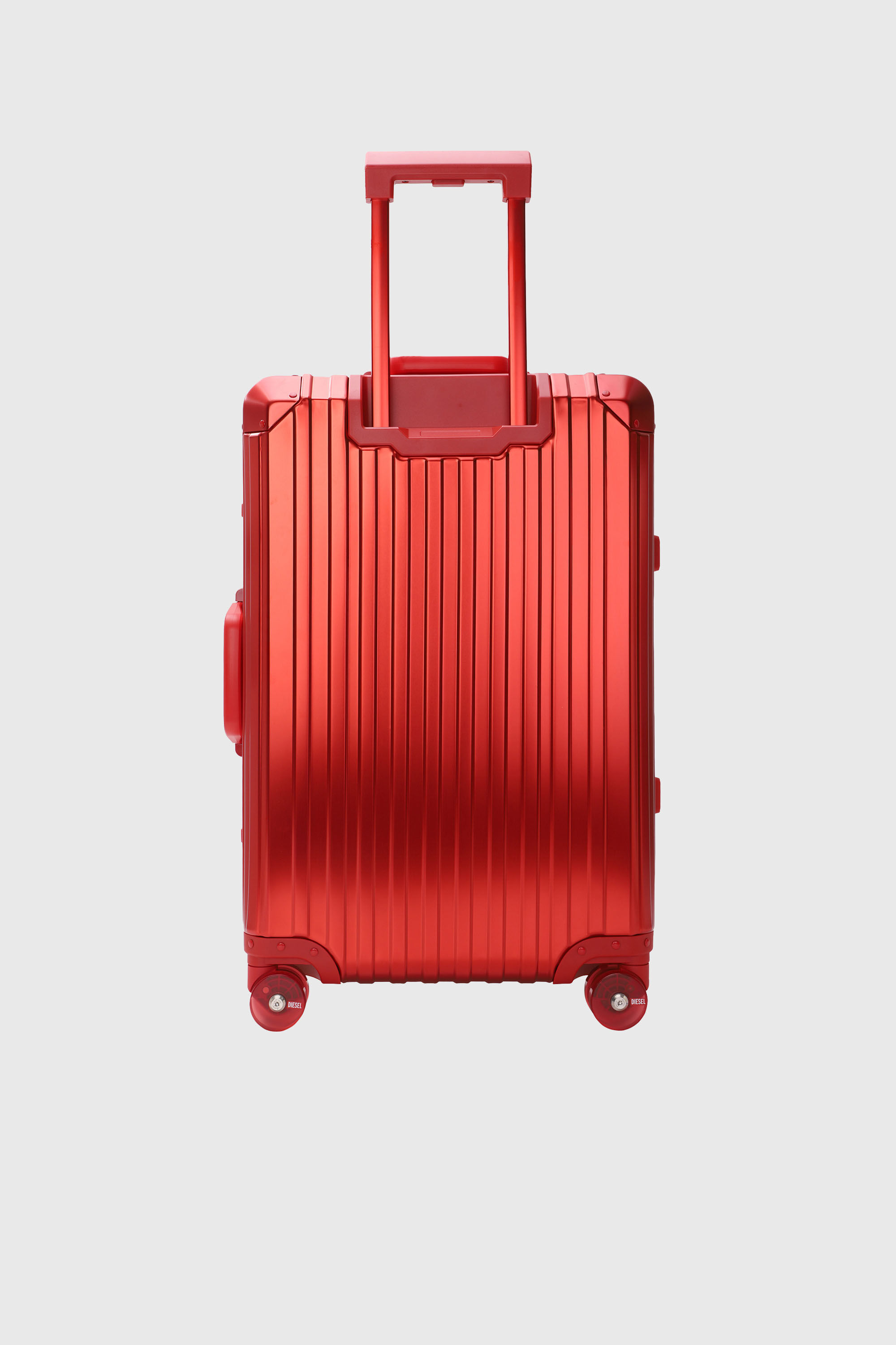 Diesel - DIESEL ALUMINUM TROLLEY- DSL002, Unisex's Aluminum suitcase size M in レッド - 2