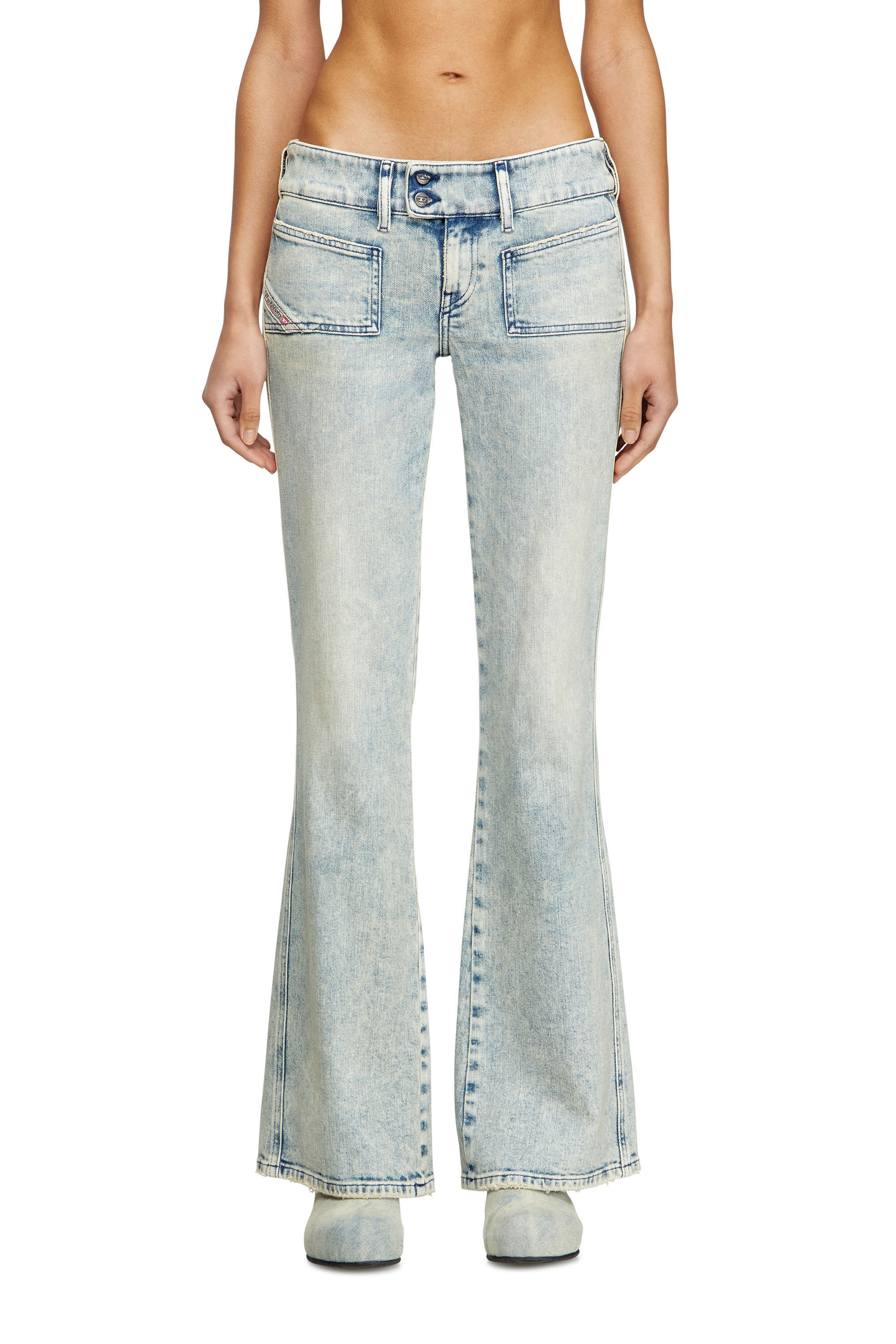 Diesel - Female's Bootcut Jeans D-Hush 09L27, ライトブルー - 3