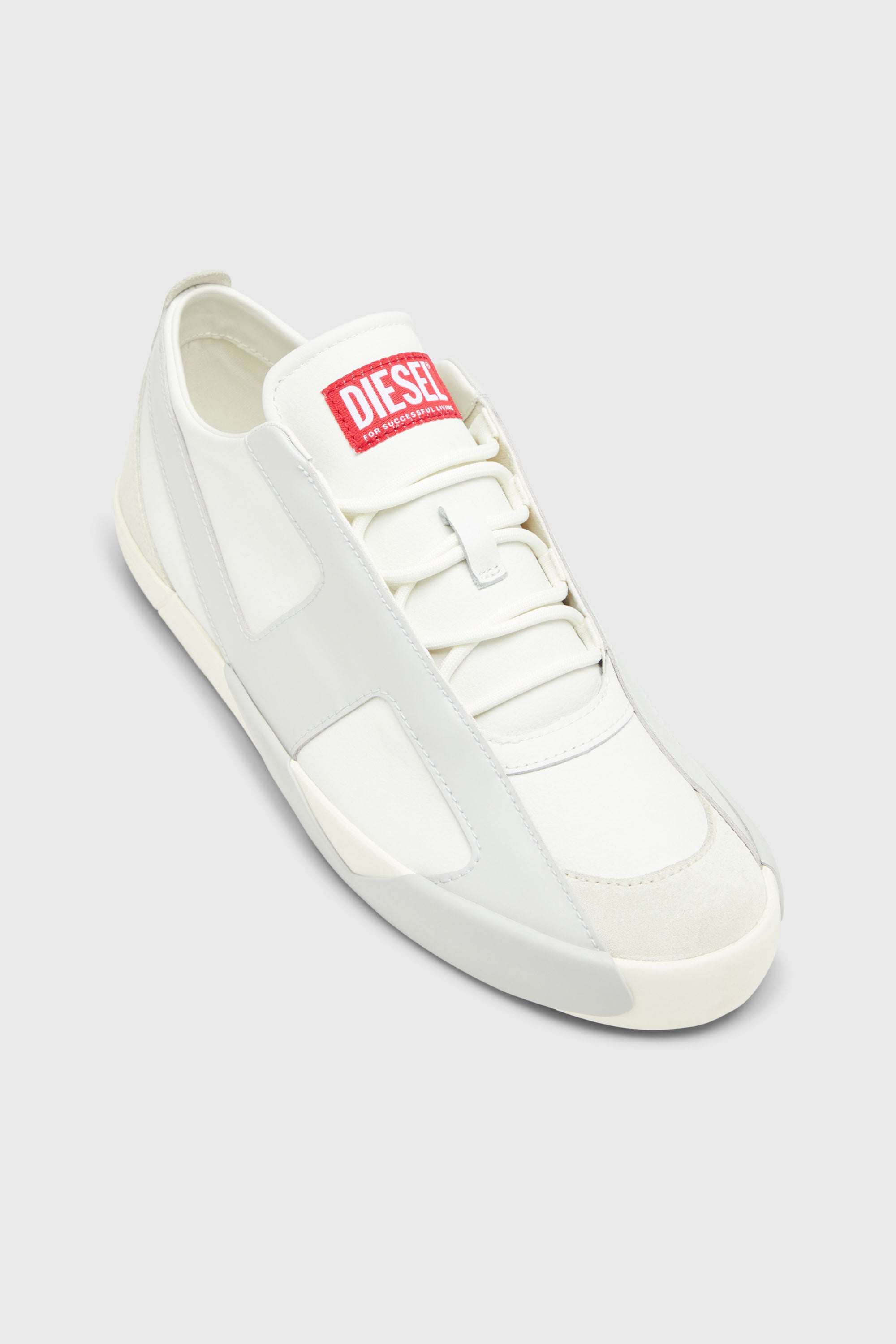 Diesel - S-SLANTE-D LOW, Male's スニーカー in ホワイト/グレー - 7