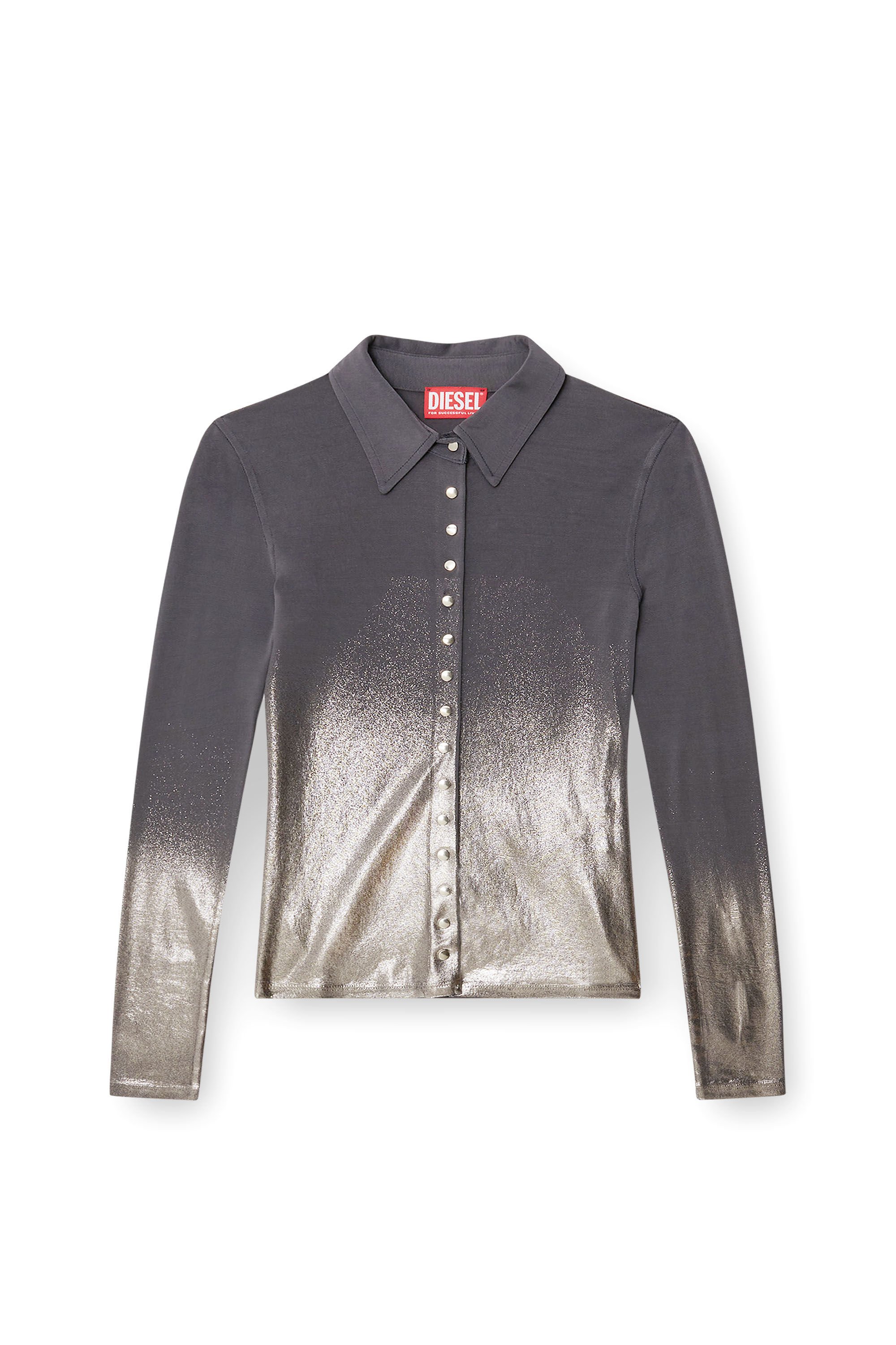 Diesel - C-POL, Female's 長袖シャツ in グレー - 2