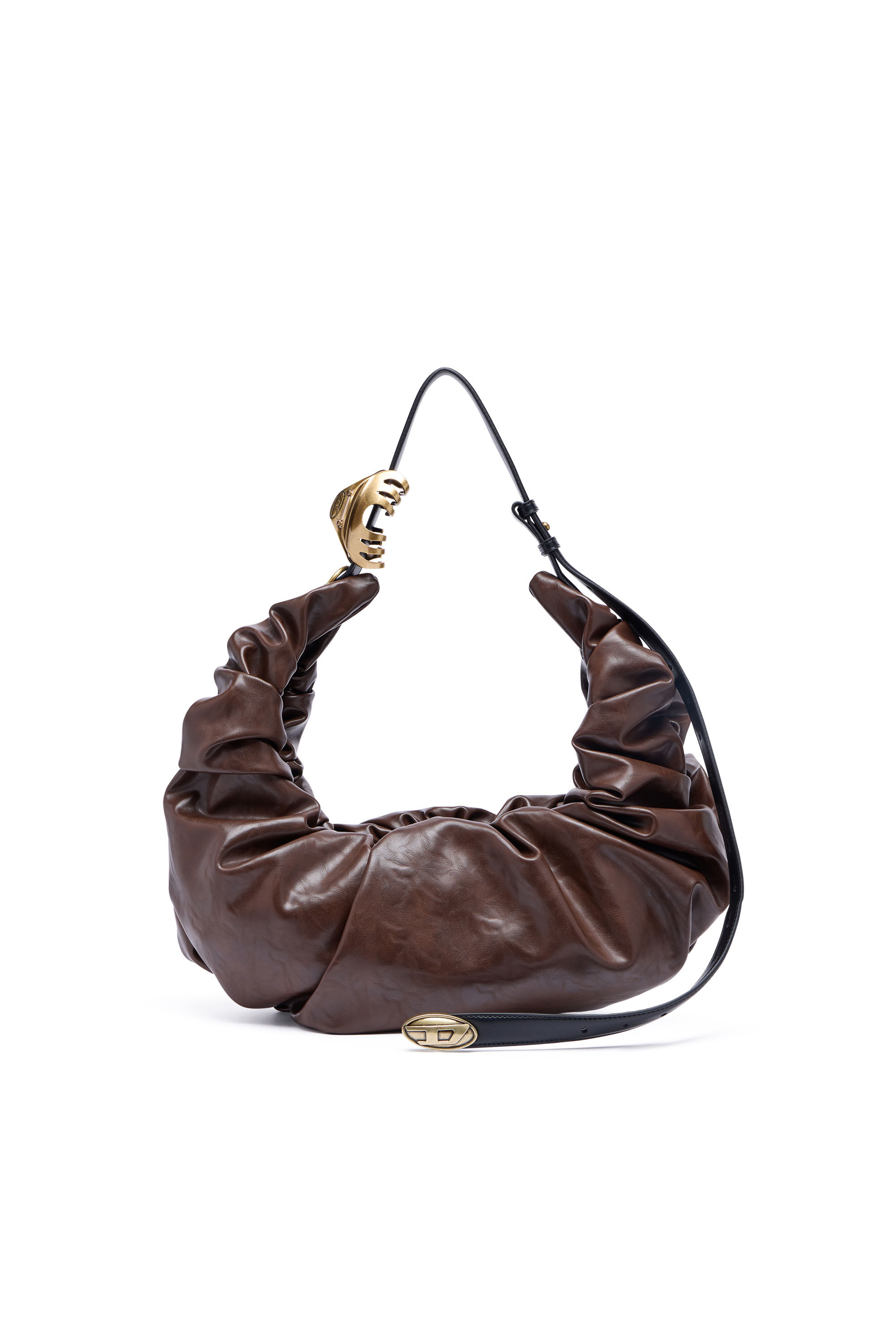 GRAB-D HOBO L ホーボーバッグ L｜ブラウン｜ウィメンズ｜DIESEL