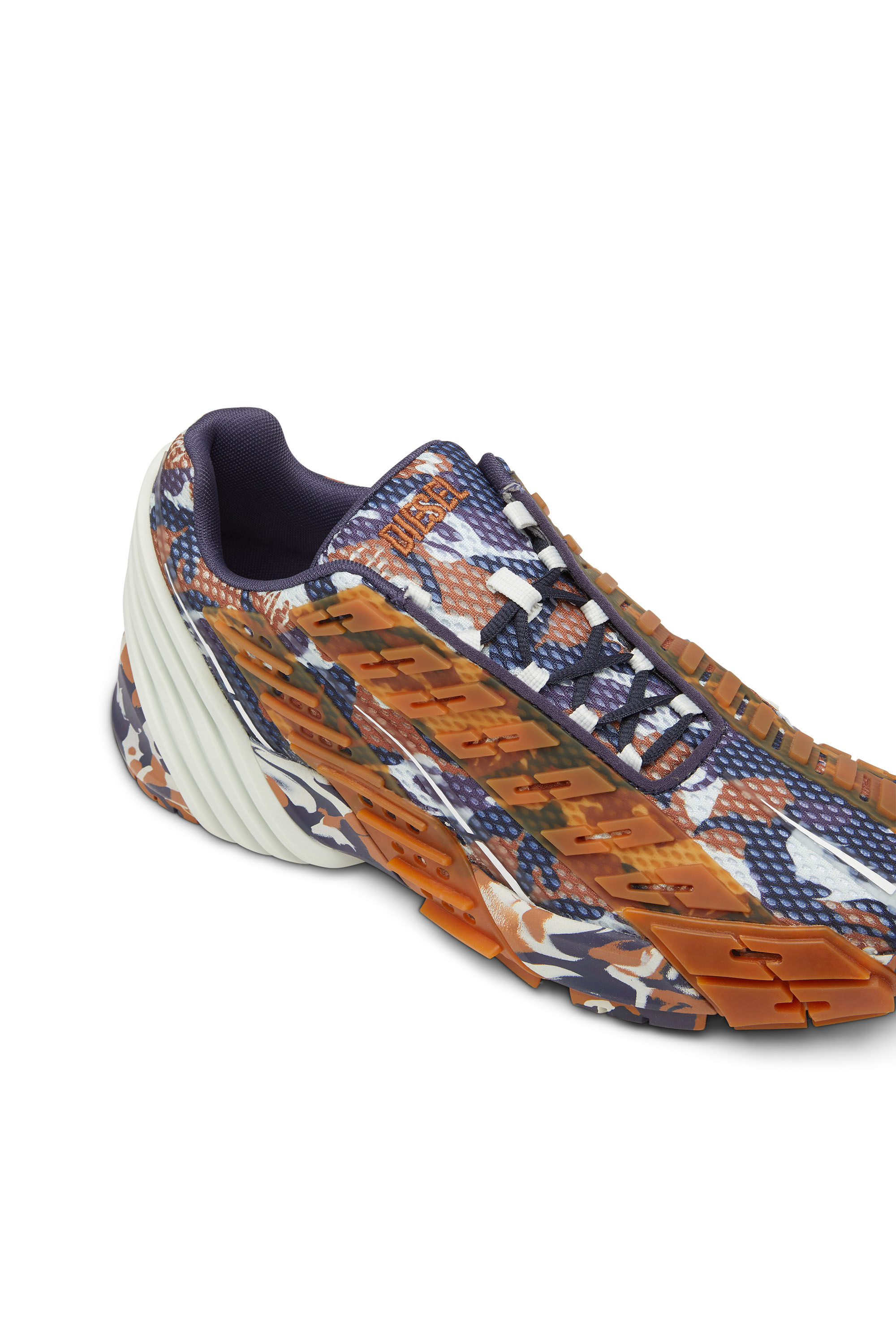 Diesel - S-PROTOTYPE LOW, Male's メッシュ スニーカー - S-Prototype Low in ブラウン/ブルー - 7