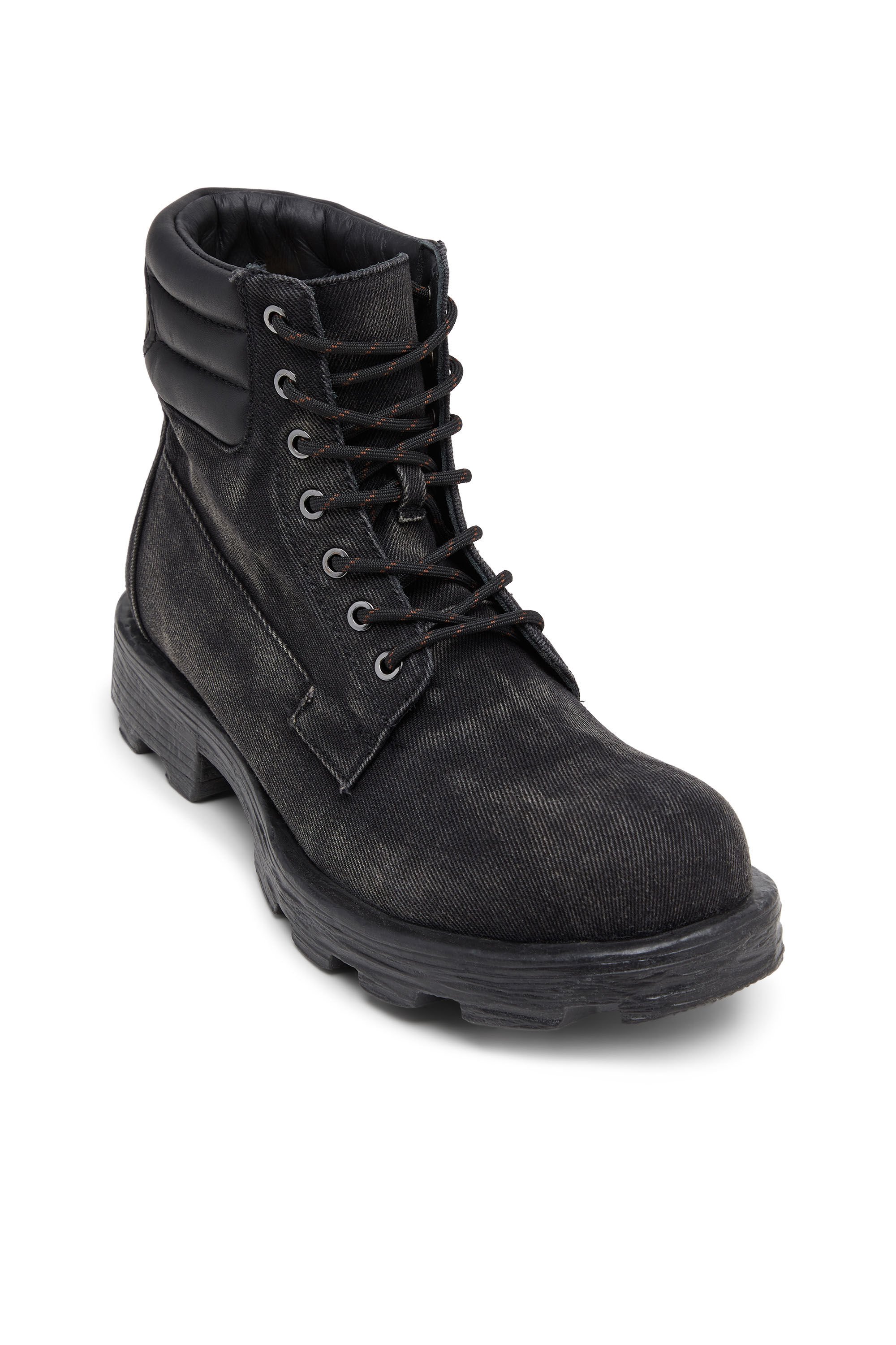 Diesel - D-HAMMER LACE UP, Male's レースアップブーツ in ブラック - 6