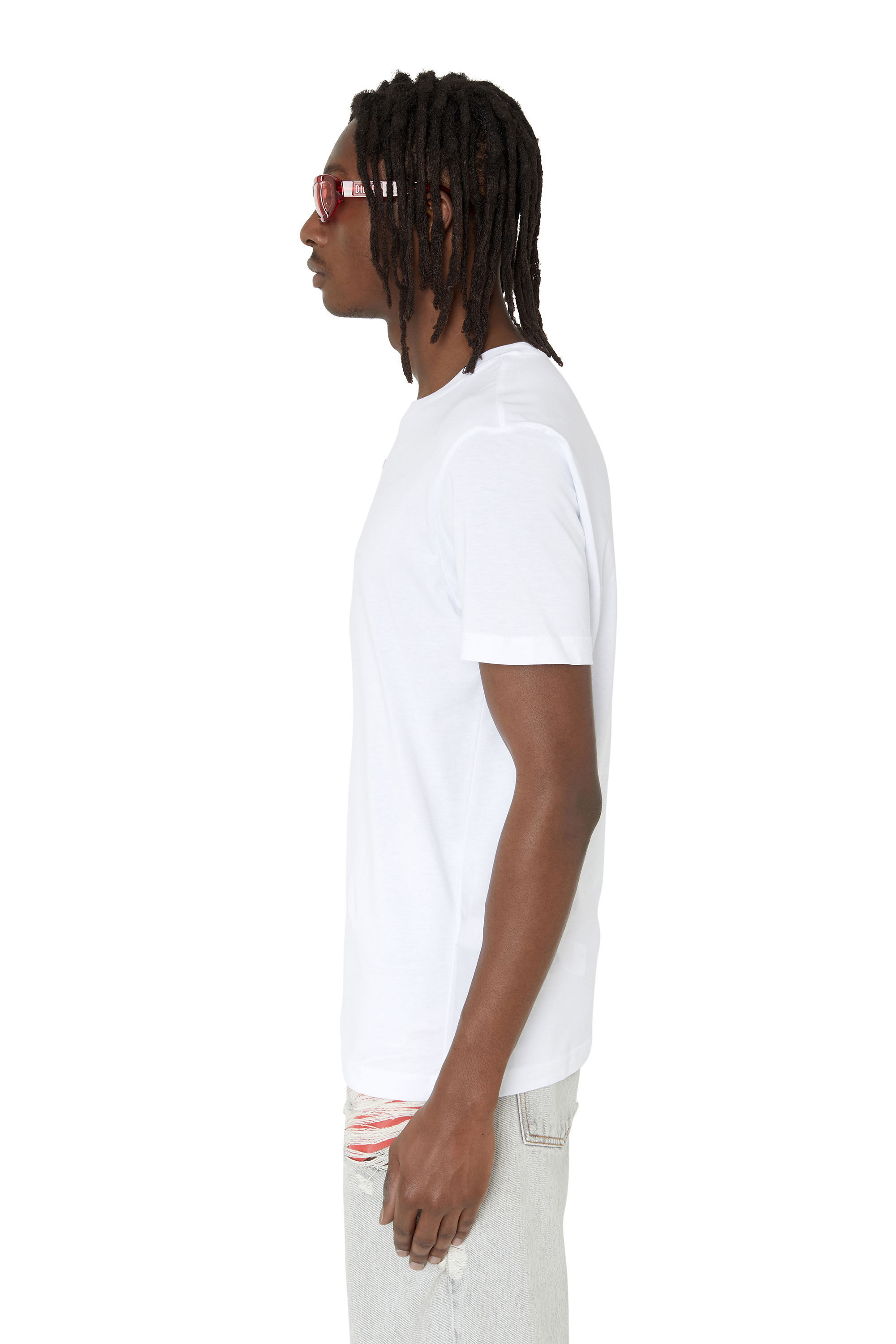 Diesel - T-DIEGOR-D, Male's Tシャツ Dロゴ in ホワイト - 6