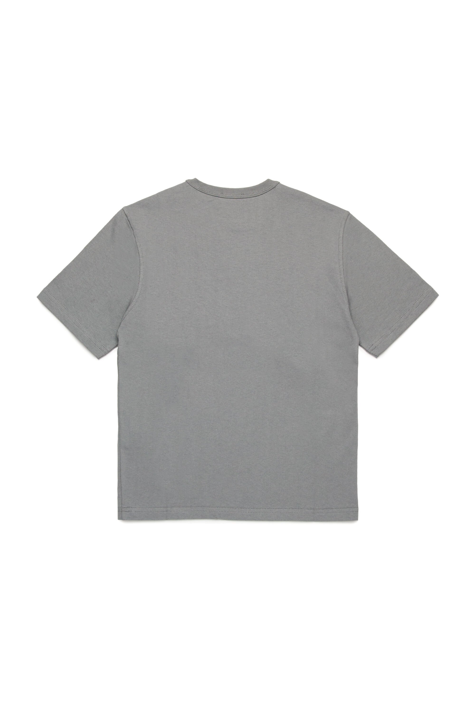 Diesel - TWASHN OVER, Male's T-shirt with collegiate DSL78 logo in グレー - 2