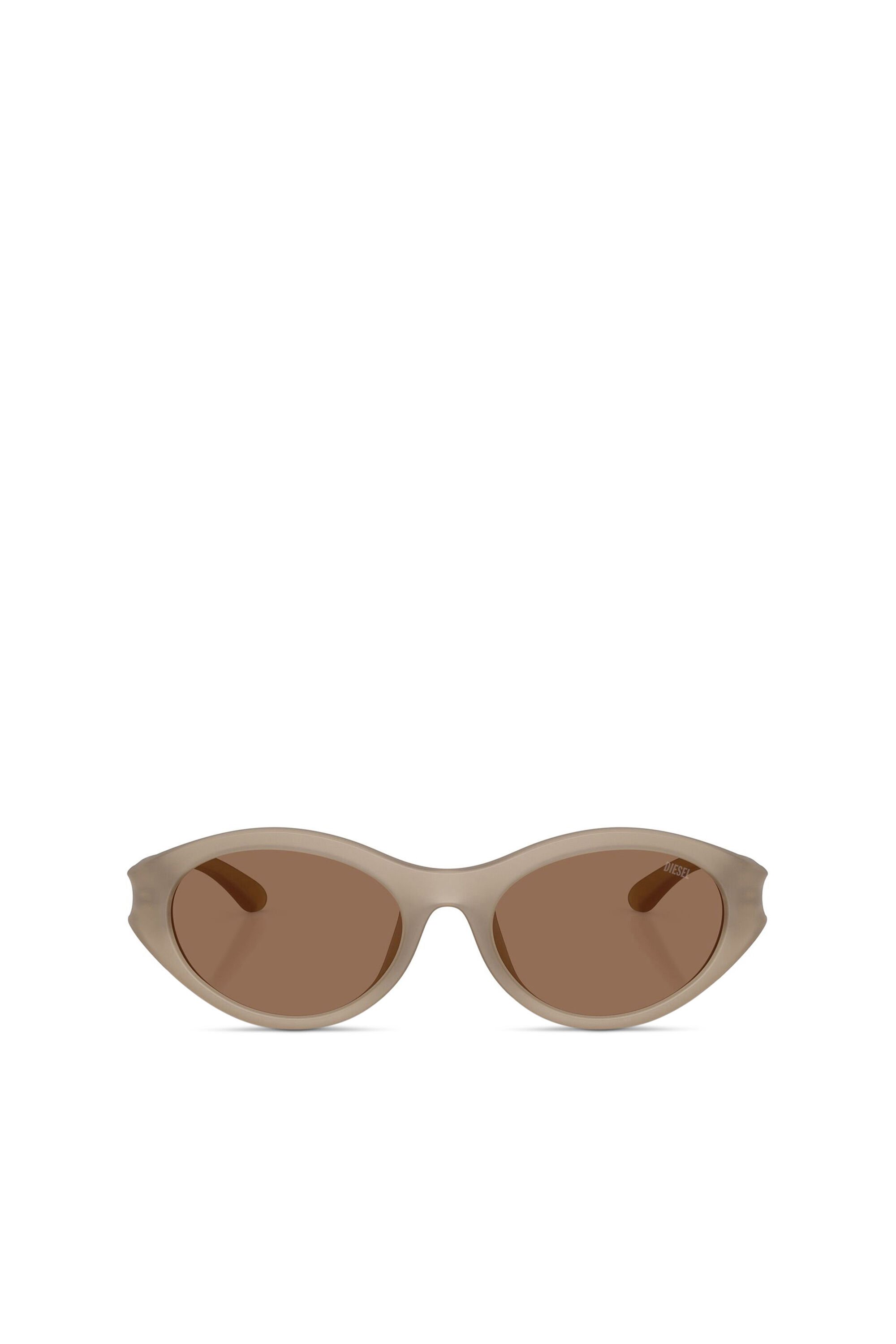 Diesel - 0DL3005U, Unisex's Oval sunglasses in ベージュ - 1