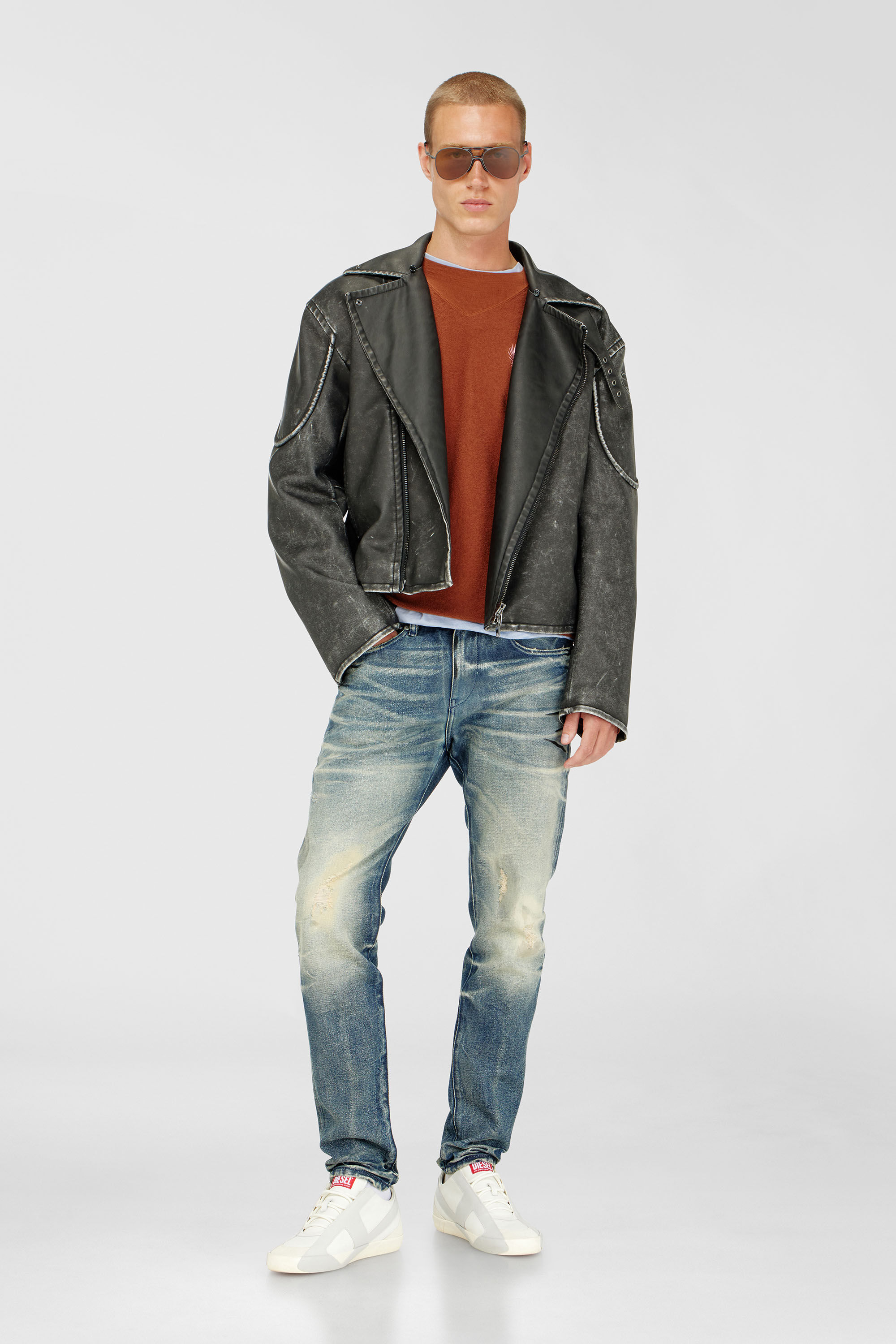 Diesel - Male's Slim Jeans 2019 D-Strukt 09P36, ミディアムブルー - 2