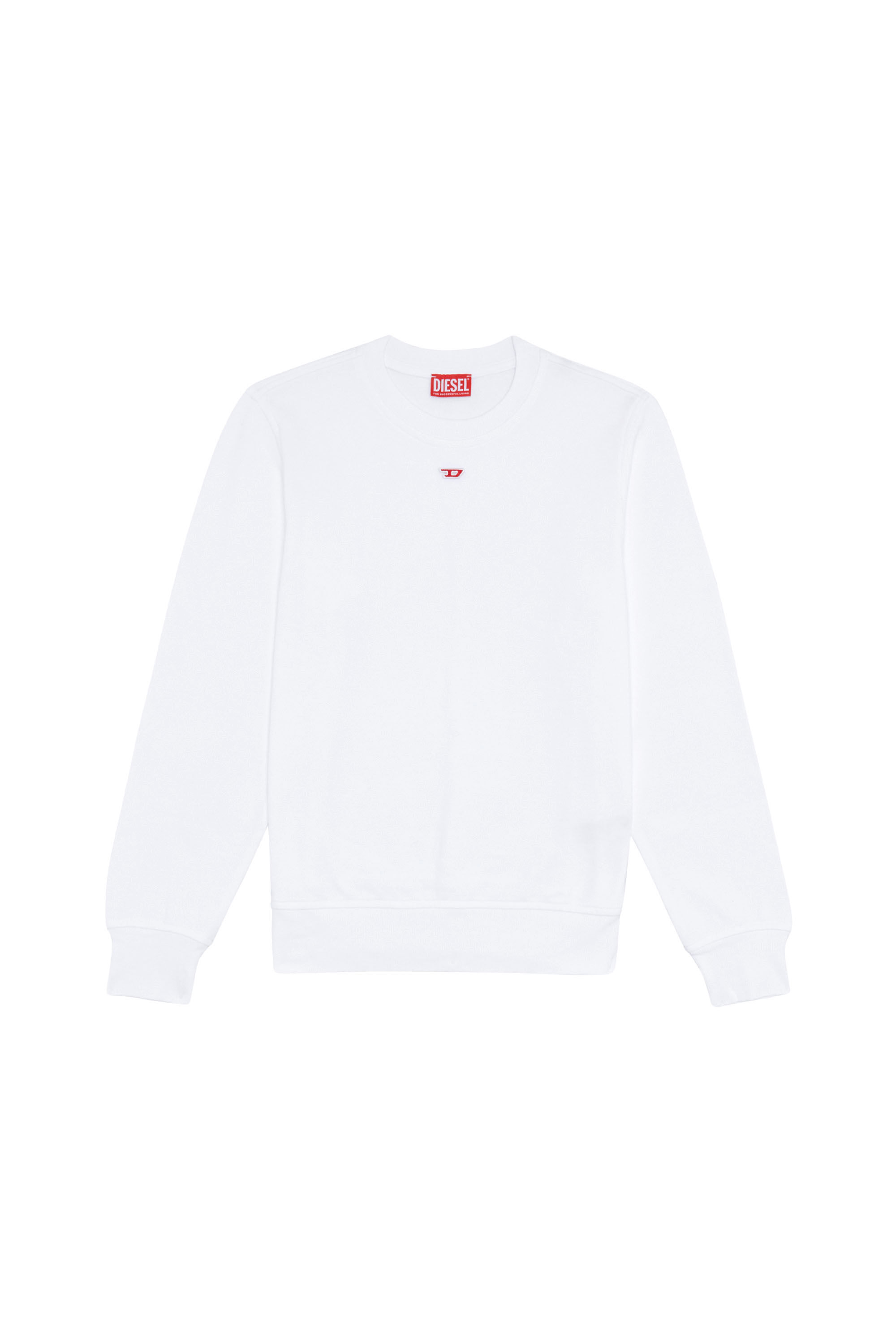 Diesel - S-GINN-D, Female's Sweatshirt with D logo in ホワイト - 2