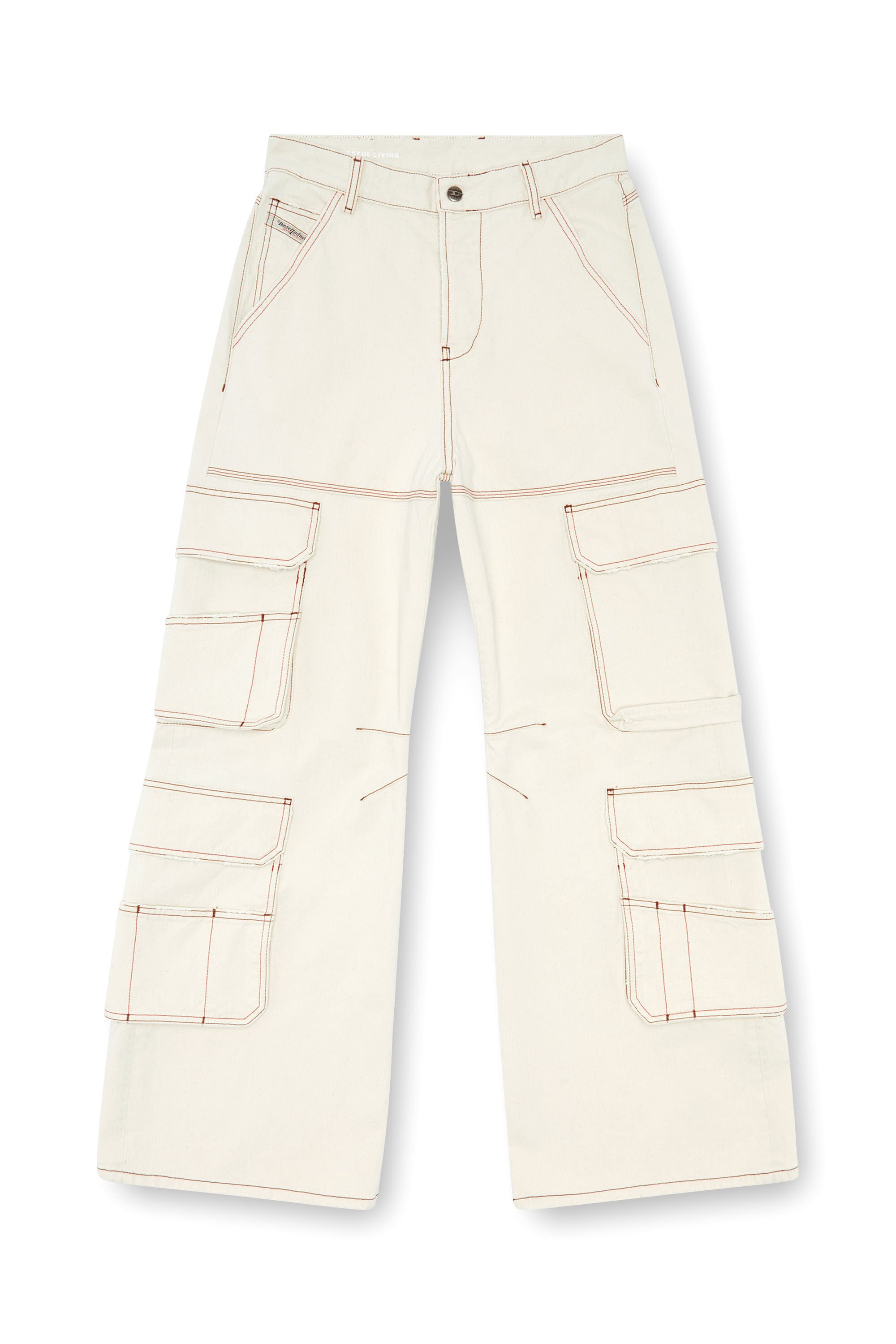 Diesel - Female's Relaxed Jeans 1996 D-Sire 0GRDQ, ホワイト - 2