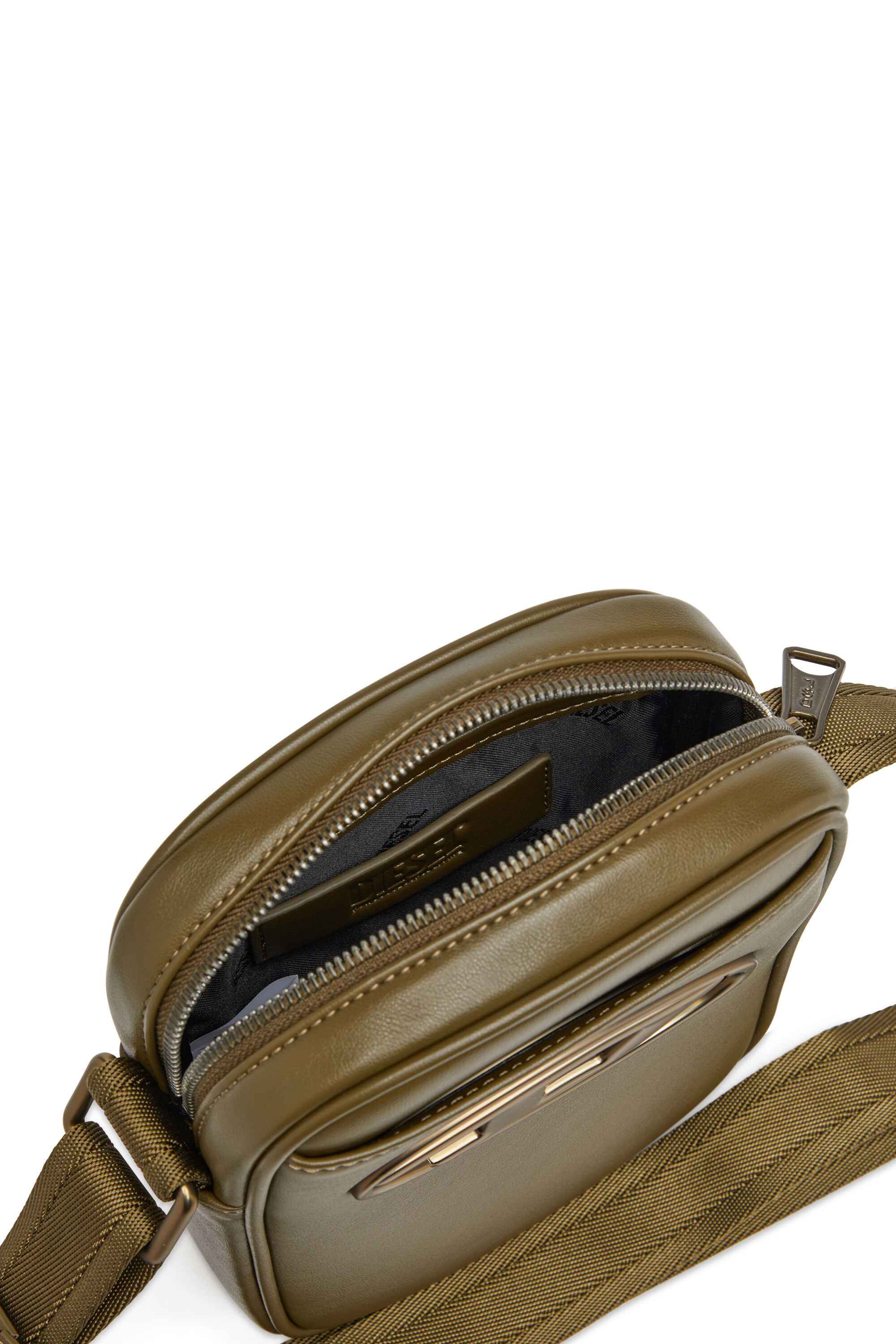 Diesel - HOLI-D CROSSBODY, Male's Holi-D-Crossbody bag in PU and neoprene in ミリタリーグリーン - 5