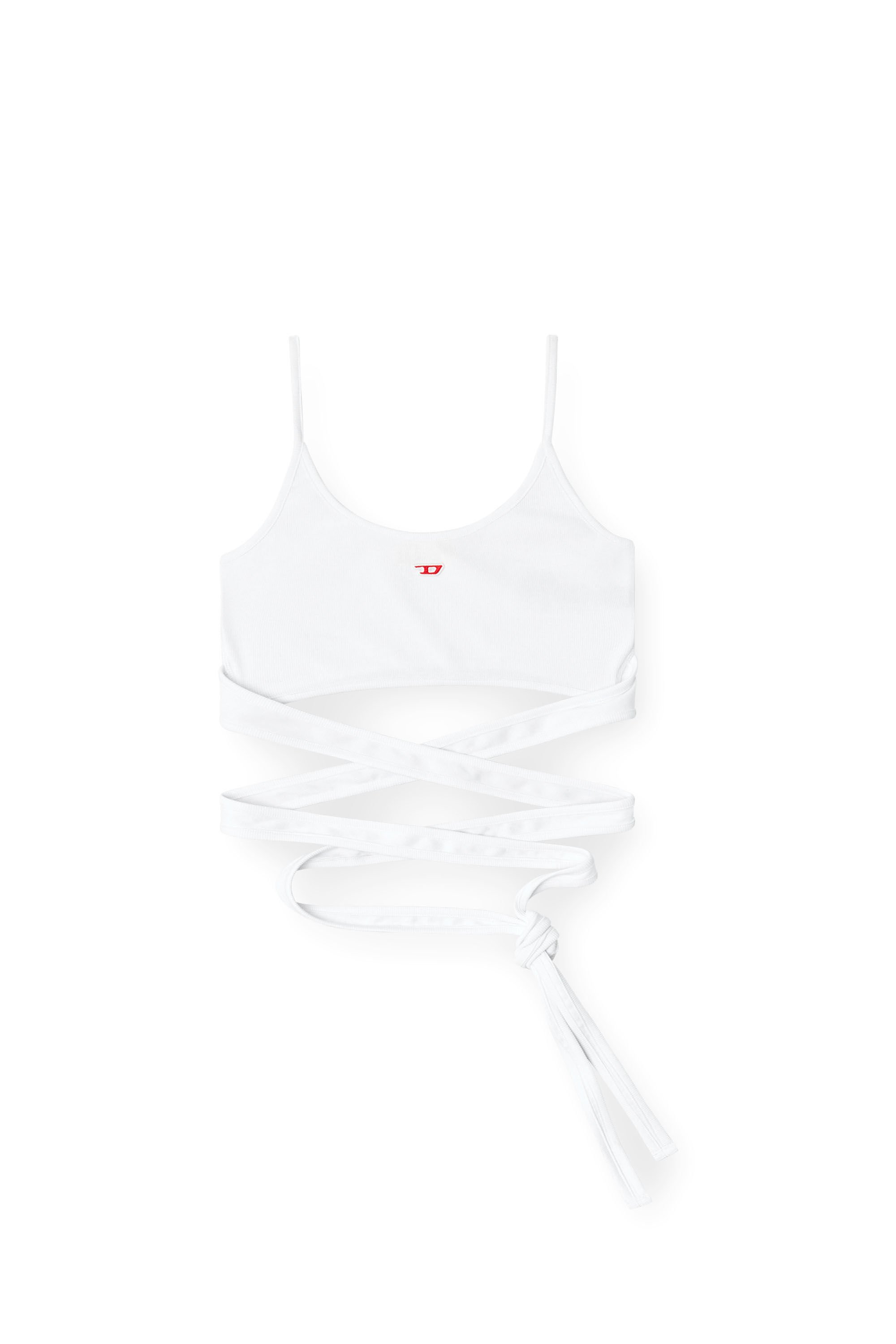 Diesel - T-LEYA-TAIL, Female's Vest top with wrap ties in ホワイト - 2