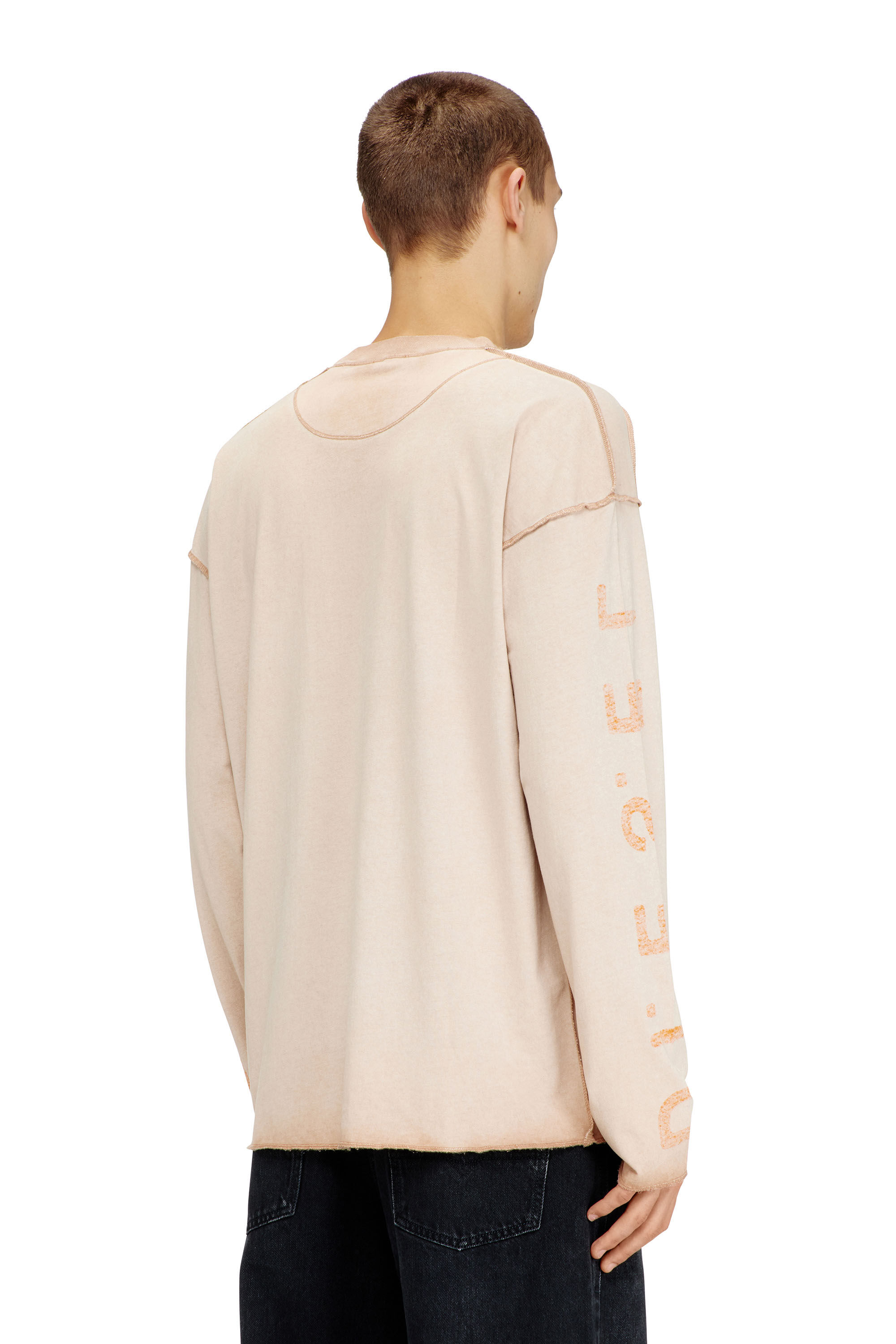 T-LOOK-LS 長袖Tシャツ｜ベージュ｜メンズ｜DIESEL