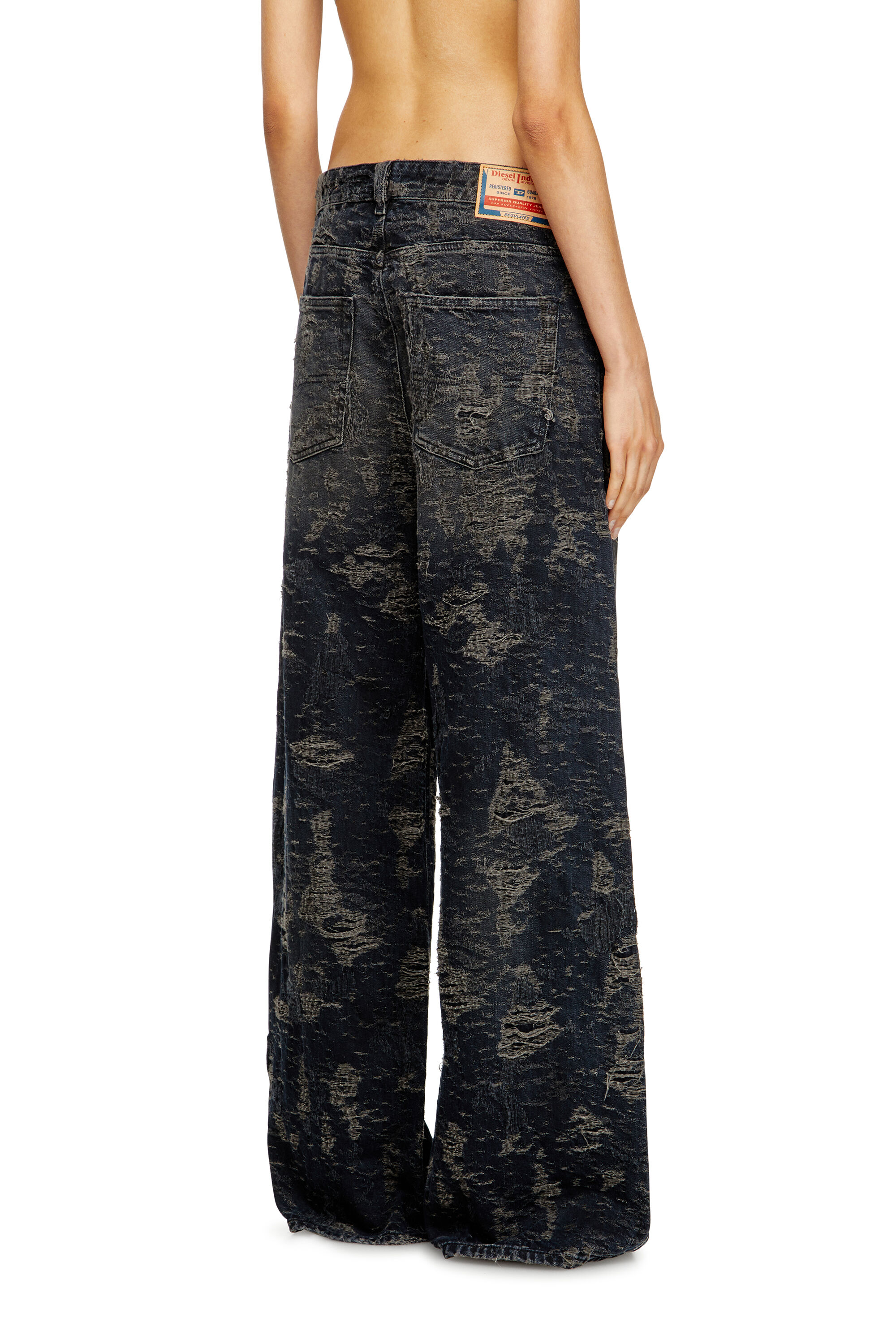 Diesel - Female's Relaxed Jeans 1996 D-Sire 007BV, ダークブルー - 4