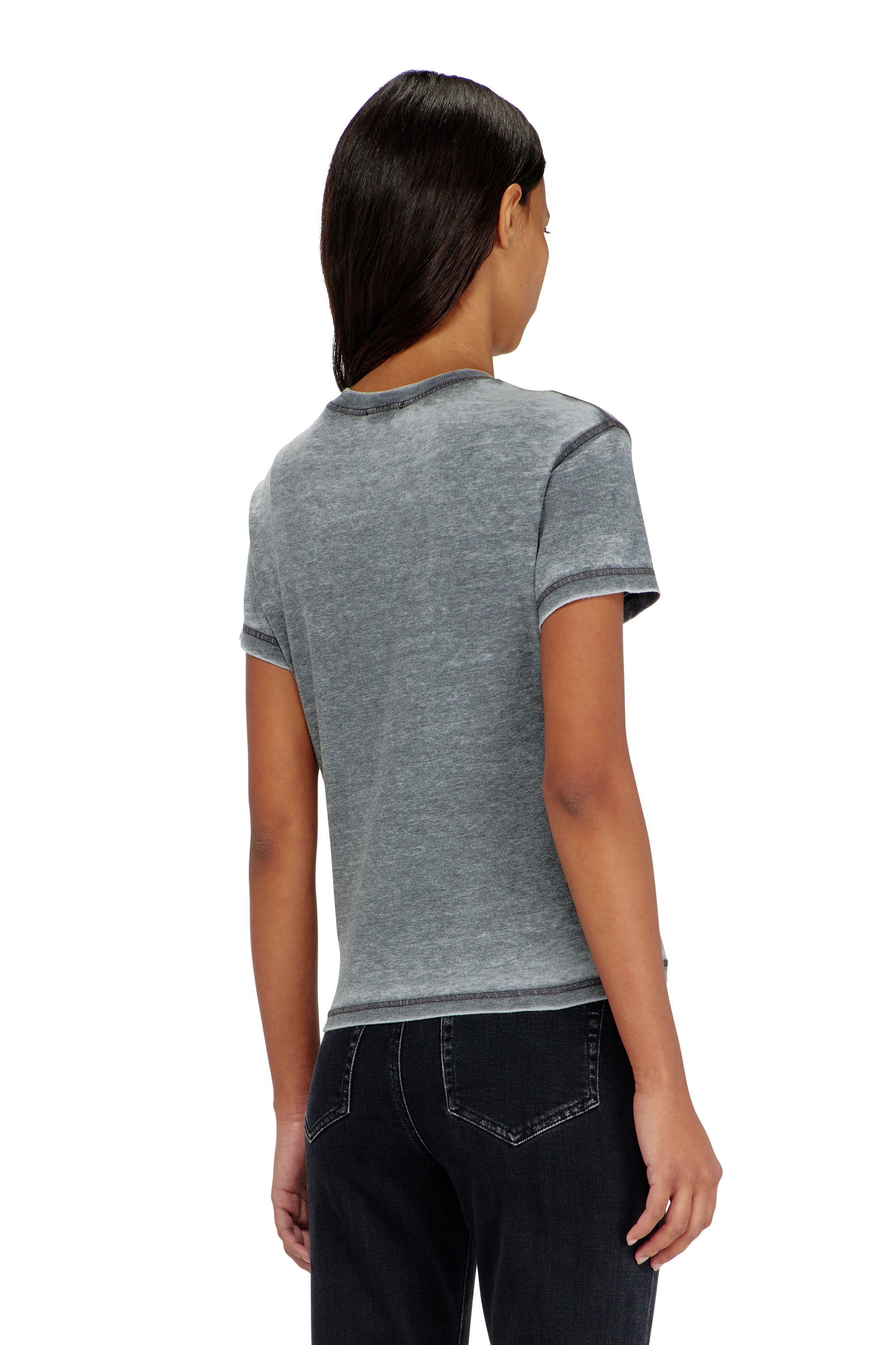 Diesel - T-ILA-AA1, Female's Tシャツ in グレー - 4