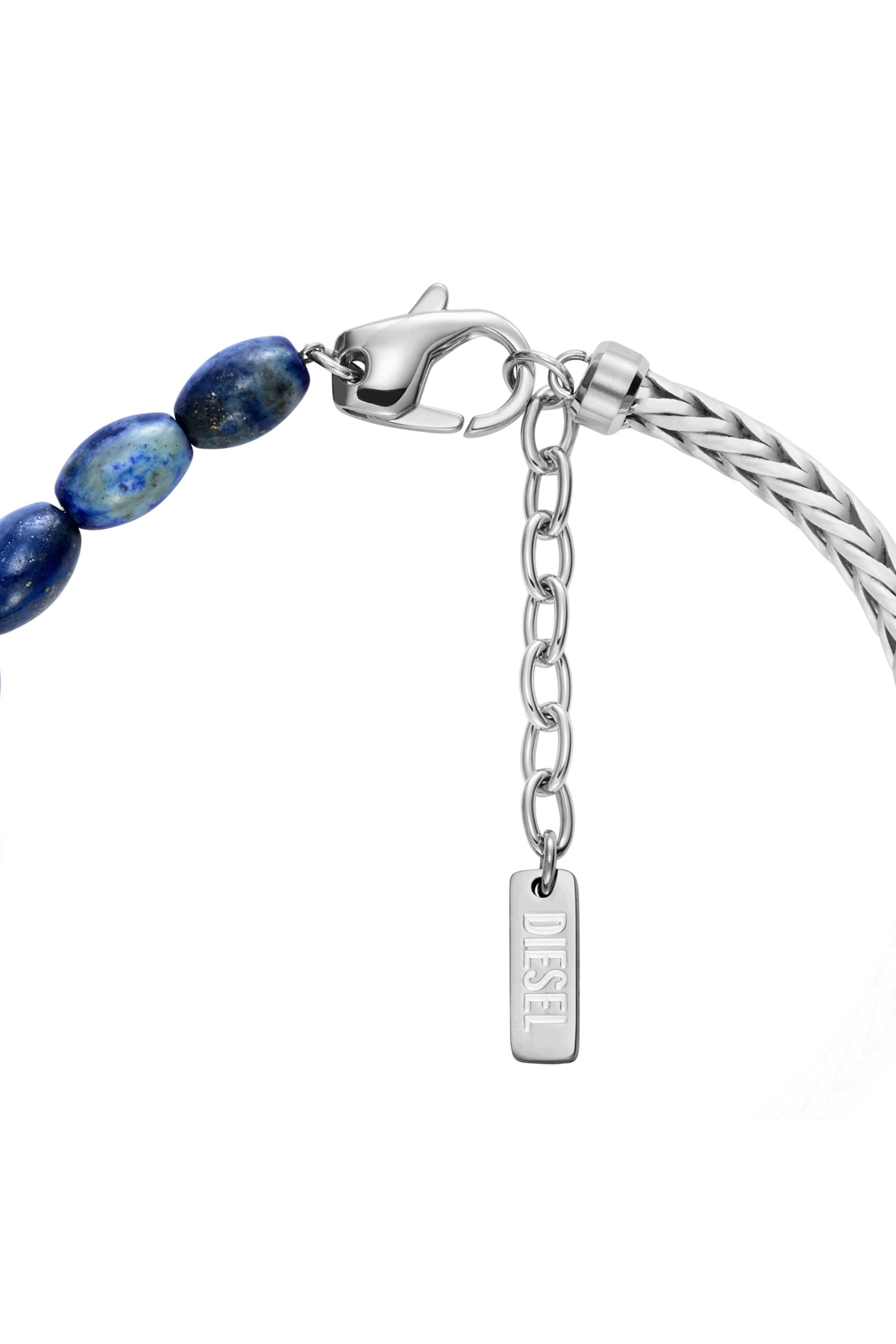 DX1713040 Lapis Beaded Bracelet｜シルバー｜ウィメンズ｜DIESEL