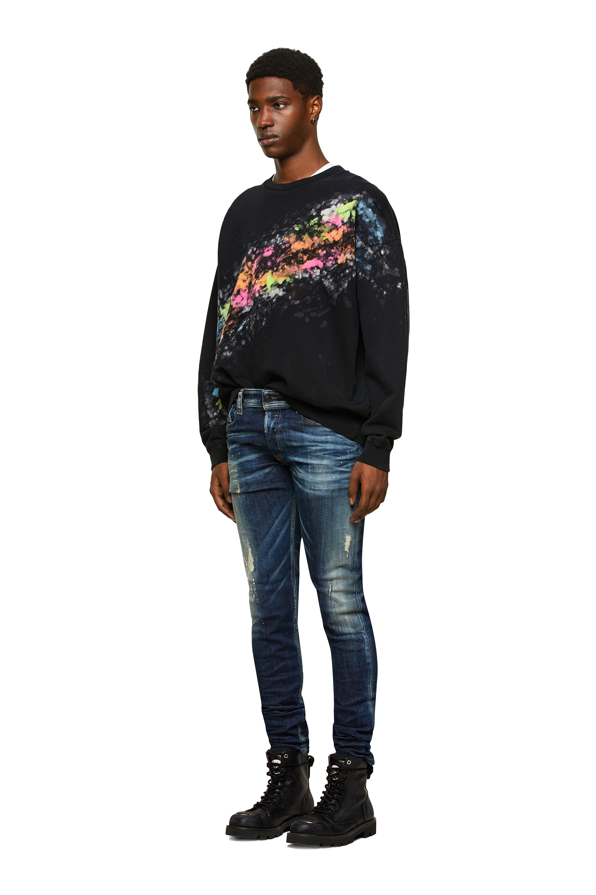 Diesel - 1979 SLEENKER 0097L Skinny Jeans, ダークブルー - Image 1