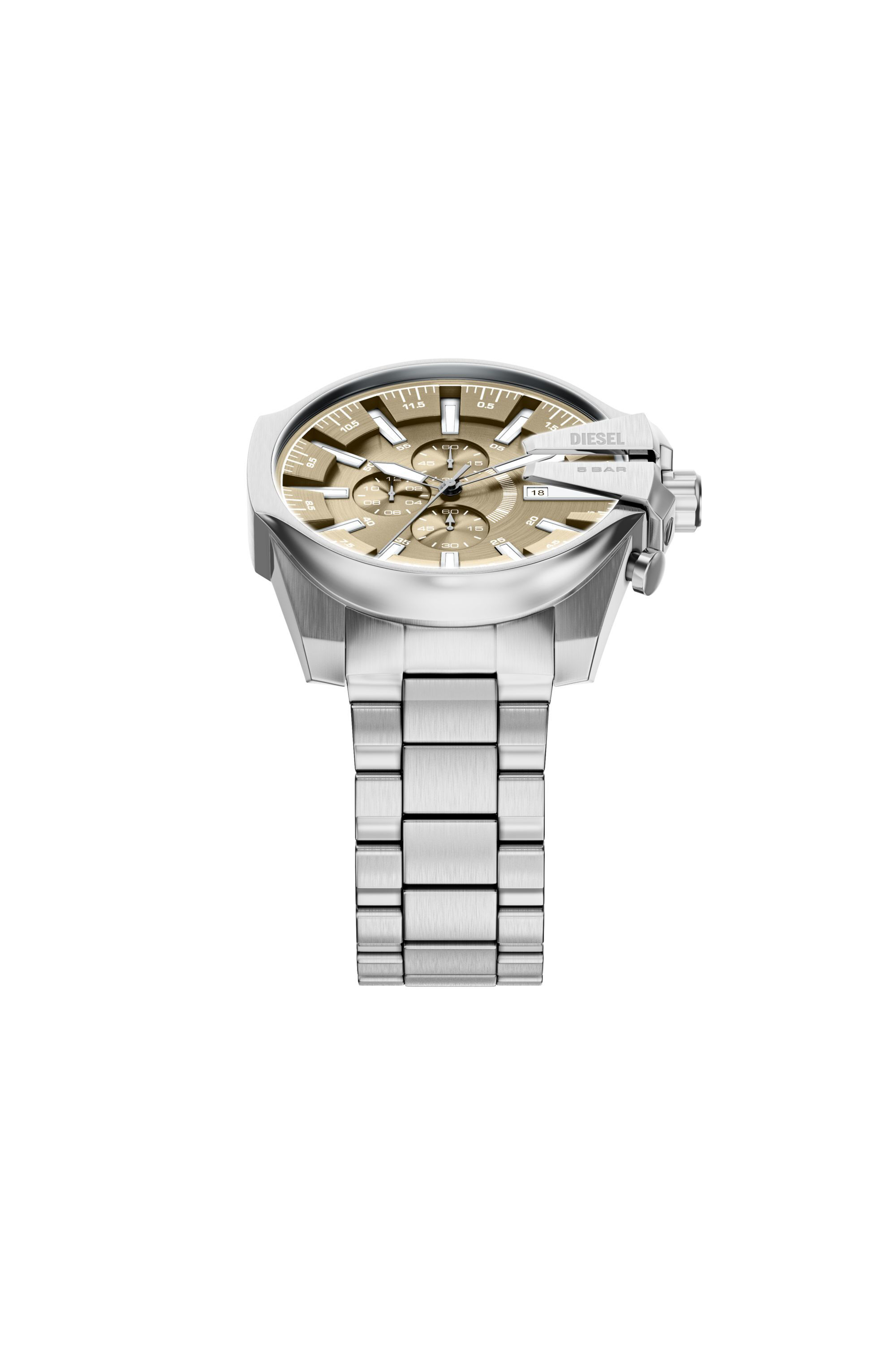 DZ4702 WATCH Mega Chief Slim Chronograph Stainless Steel Watch