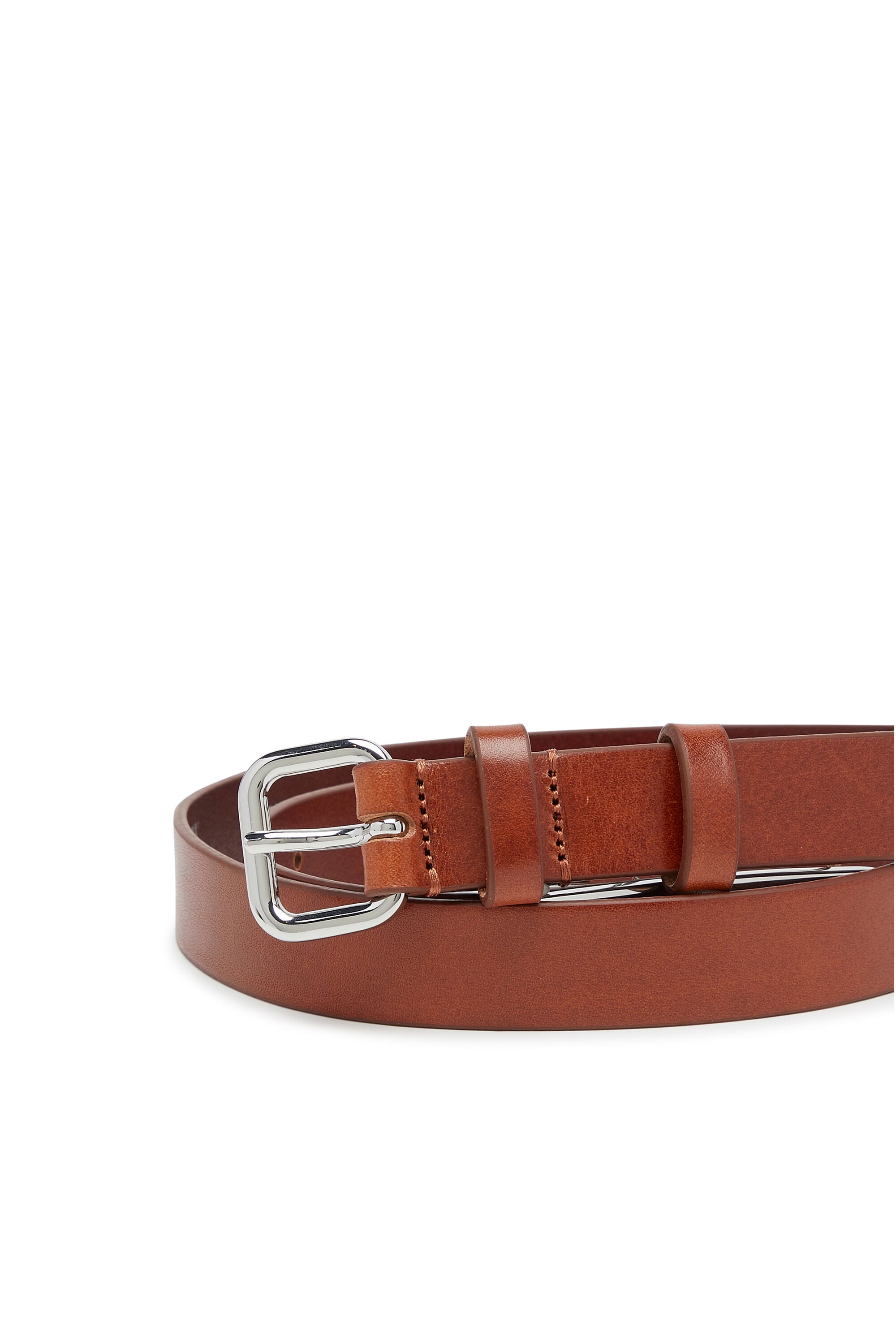Diesel - B-D LOGO TIP 25, Female's レザーベルト in ブラウン - 3