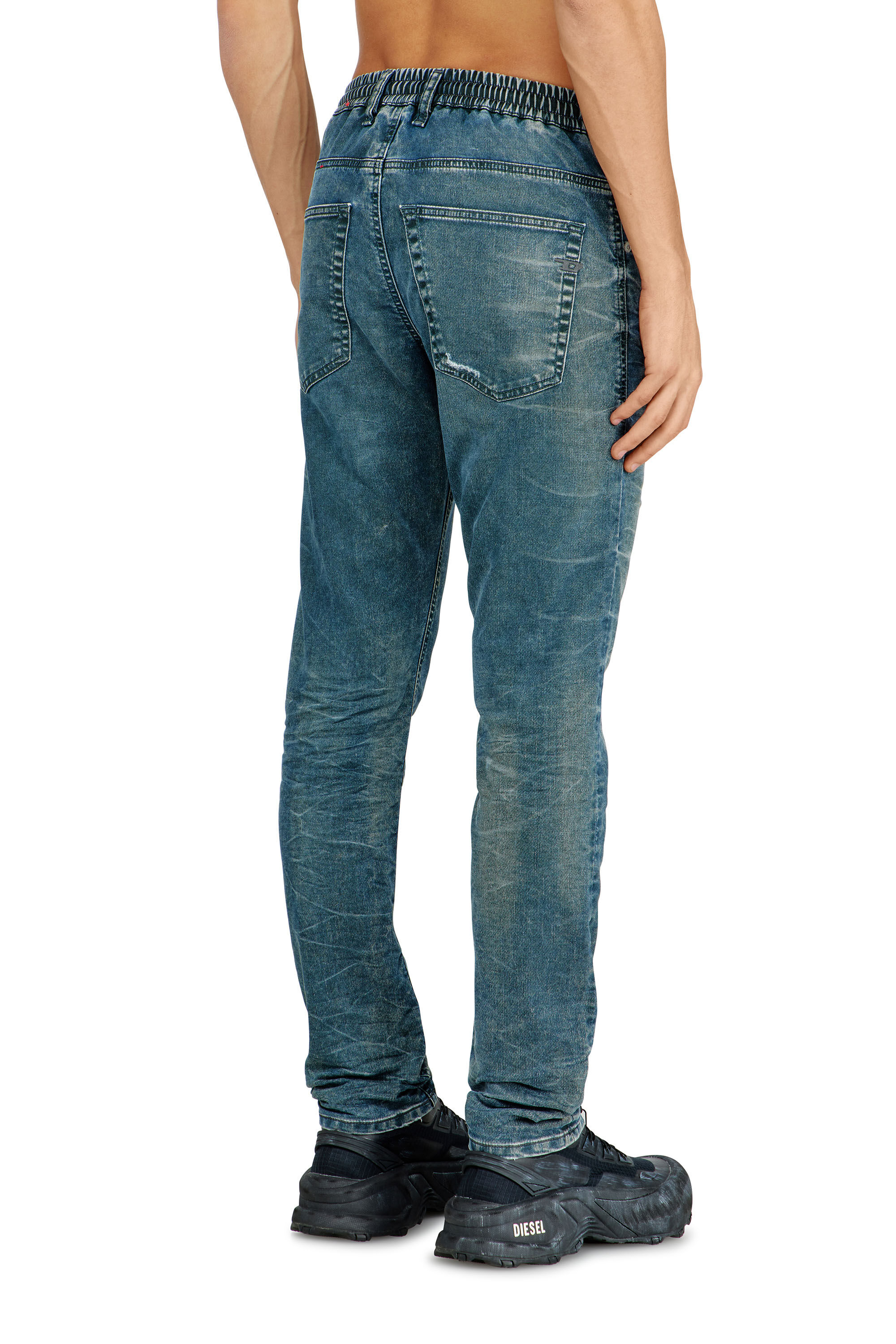 Diesel - Male's Regular 2032 D-Krooley Joggjeans&reg; 068TZ, ミディアムブルー - 4